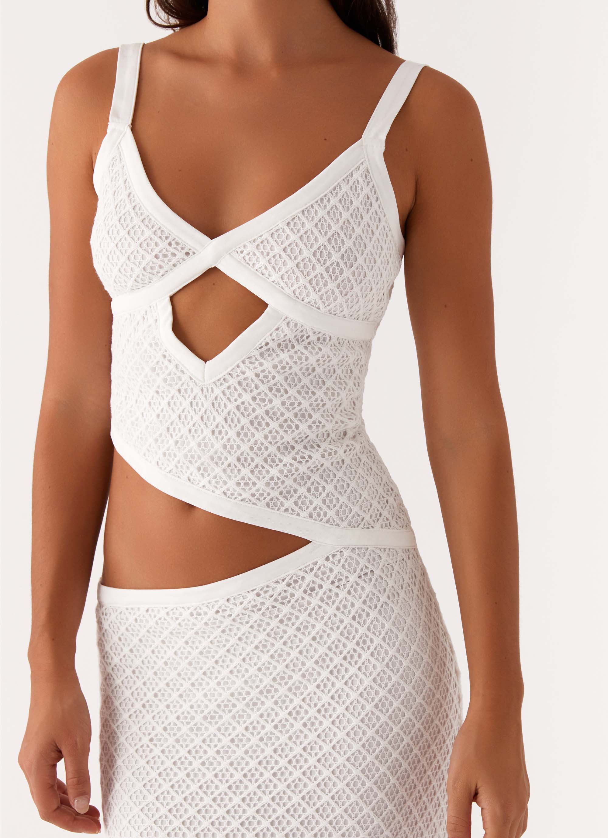 Jocelyn Maxi Dress - White Crochet Lace Summer Dress for Women | Boho Beach Wedding Guest Outfit