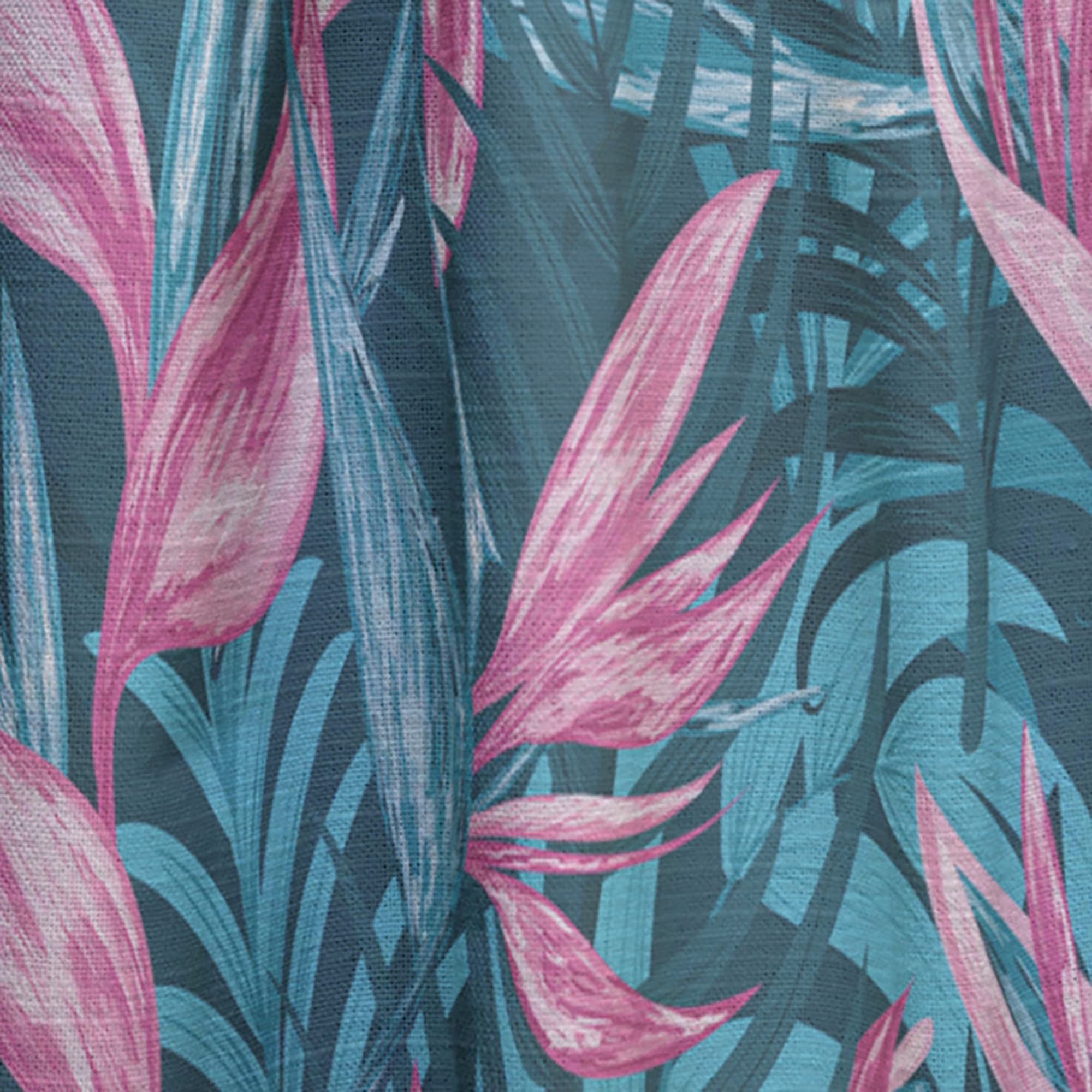 DesignQ Hand-Painted Tropical Flowers Blackout Curtains - Thermal Insulated Single Panel (52x84 inches) for Bedroom & Living Room - Perfect for Sun Protection, Privacy & Home Decor