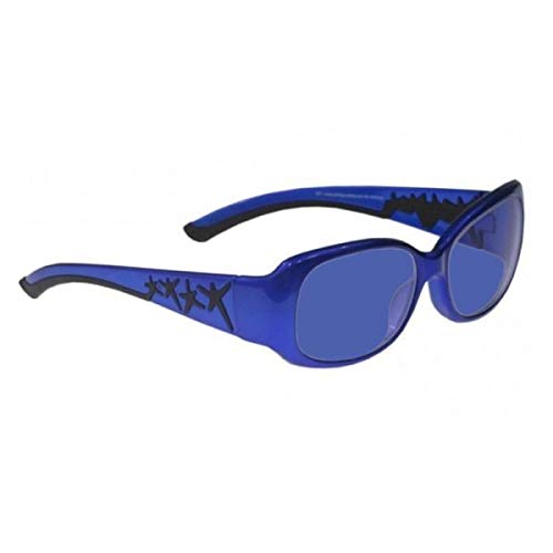 Shade #3 Glassworking Safety Glasses - ANSI Z87.1 Certified, UV Protection, Lightweight Plastic Frame for Women (55/40-16-125) - Perfect for Welding, Glass Blowing & DIY Projects