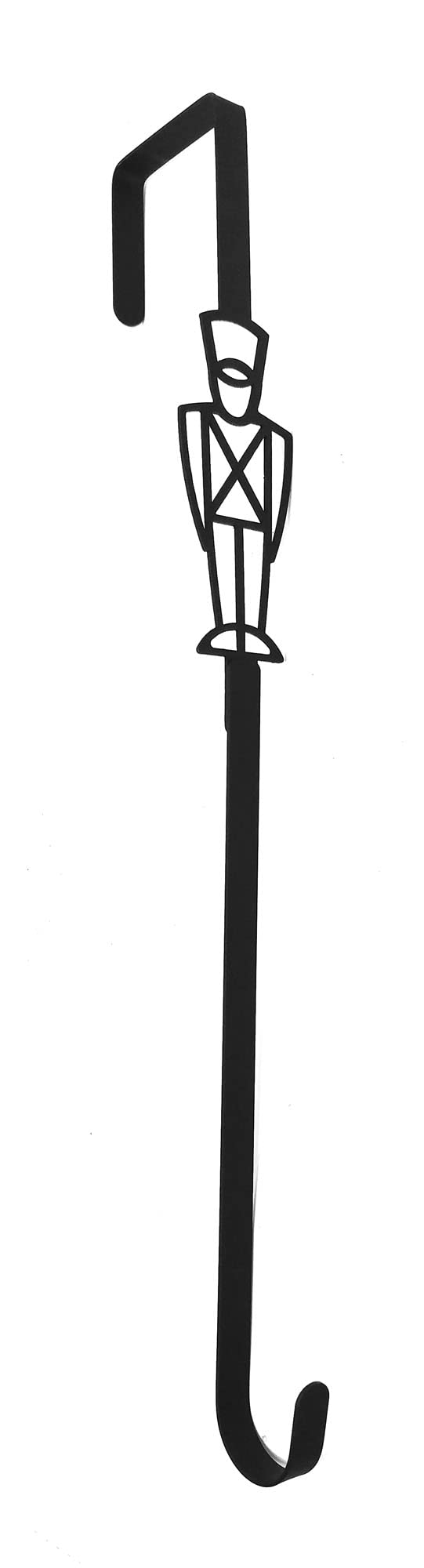 13 Inch Toy Soldier Wreath Hanger - Christmas Door Decor for Military Themed Holiday Wreaths - Perfect for Front Door, Fireplace & Wall Decorations