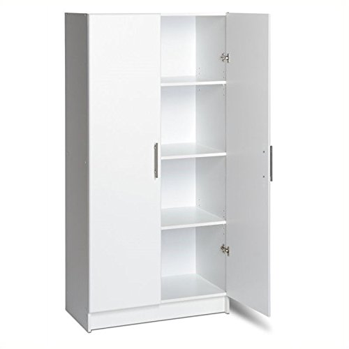 Scranton & Co 32-Inch White 2-Door Storage Cabinet for Kitchen Pantry, Garage, and Home Organization - Durable and Stylish Storage Solution