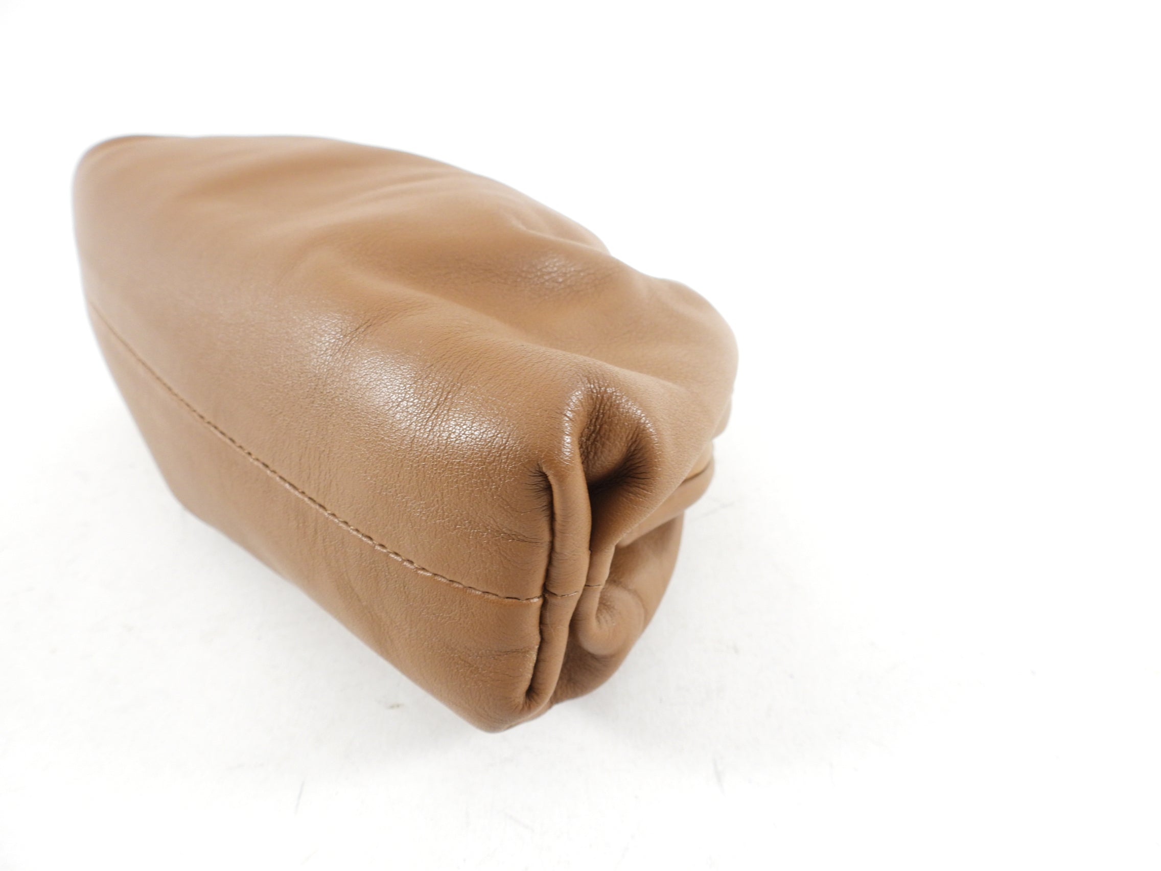 Bottega Veneta Caramel Brown Mini The Pouch Clutch Bag | Luxury Leather Crossbody Purse for Women | Perfect for Evening Parties, Date Nights & Special Occasions