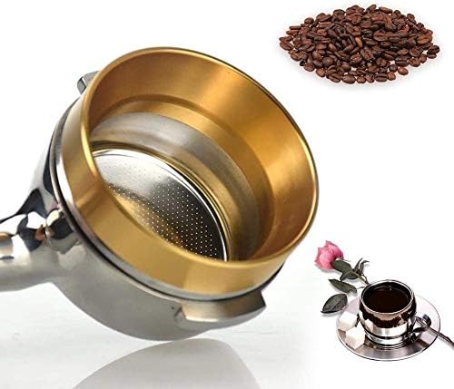 Premium 58MM Aluminum Espresso Dosing Funnel - Universal Coffee Powder Dispenser for Barista Tools & Coffee Maker Accessories (Gold) - Perfect for Home Brewing & Professional Espresso Machines