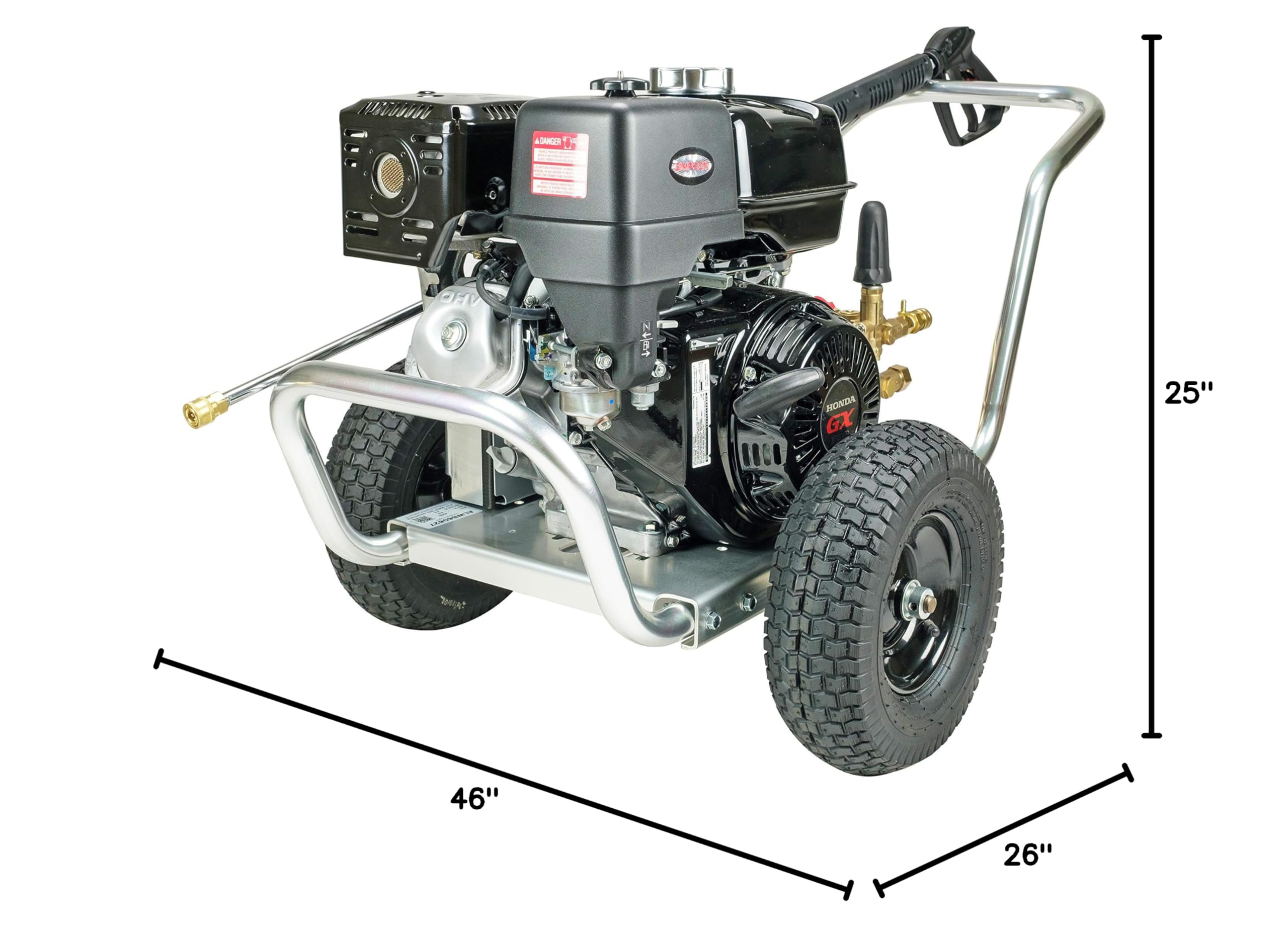 Simpson 4200 PSI Gas Pressure Washer with Honda Engine - Powerful Cleaning for Driveways & Decks