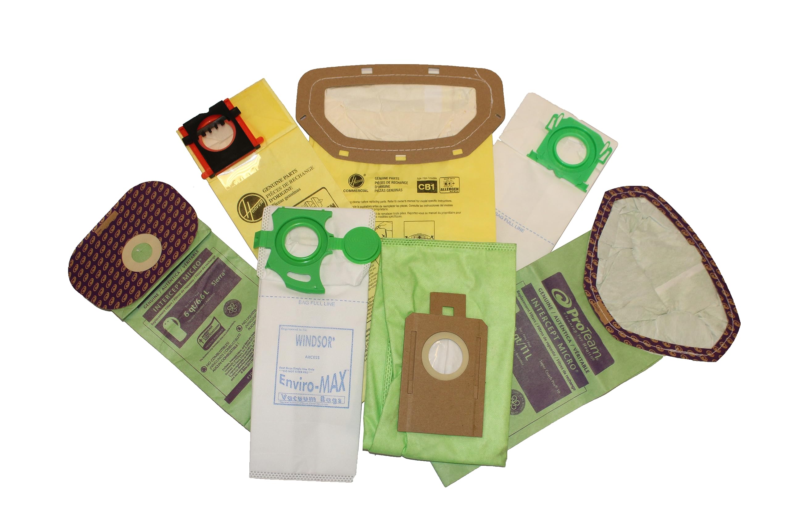 ProTeam Vacuum Bags - 100 Pack (Model 103484) | HEPA Filter Compatible Replacement Bags for Commercial & Home Cleaning | Ideal for Offices, Hotels, and Household Use