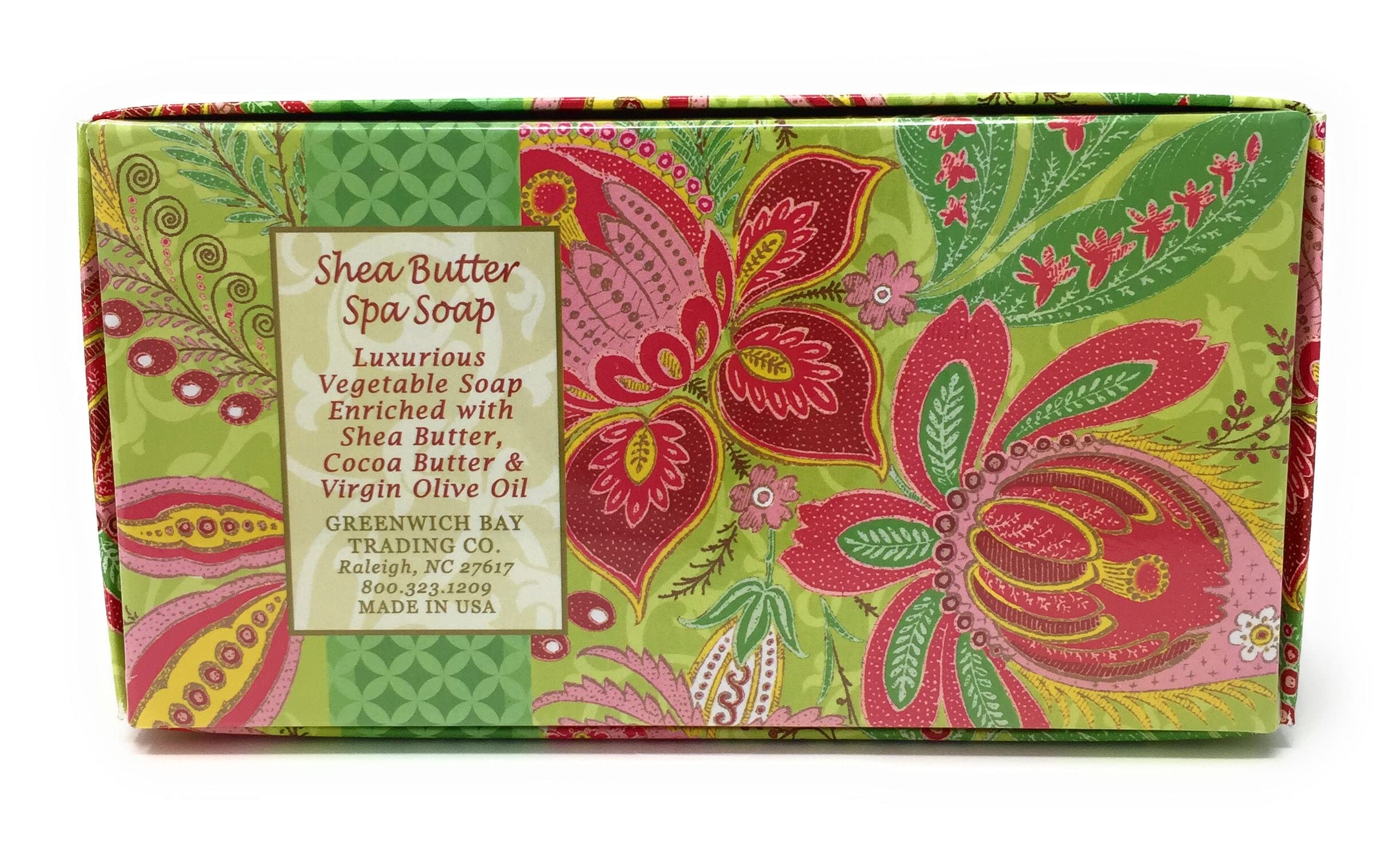 Greenwich Bay Trading Co. Shea Butter Spa Soap - 12.9oz (3 Pack) with Passion Flower & Olive Oil for Moisturizing & Relaxation - Perfect for Gift Sets, Bath Time & Self-Care Routine