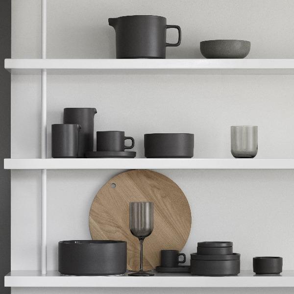 Premium Pilar Stoneware Bowls Set of 4 - Durable Ceramic Soup & Salad Bowls for Everyday Dining, Entertaining & Kitchen Decor