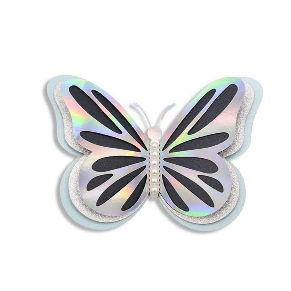 3D Butterfly Wall Decor Stickers - 1pc Self-Adhesive Decals for Bedroom, Living Room, Party & Wedding Decorations | DIY Cake, Birthday, Home Décor | Perfect for Nursery, Kids Room & Event Backdrops