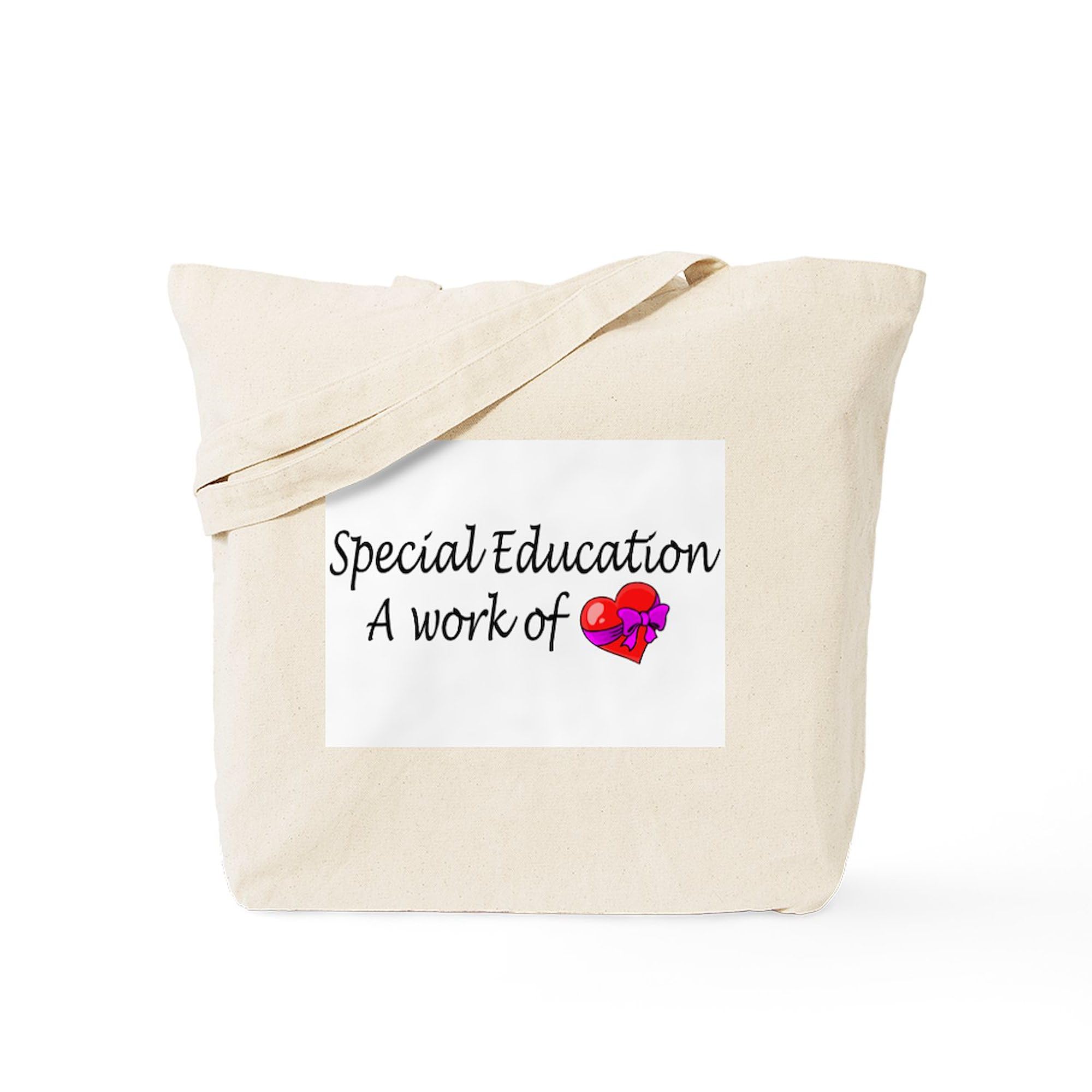 Special Education Teacher Tote Bag - Natural Canvas Reusable Shopping Bag for School, Work & Groceries | Durable & Eco-Friendly Gift for Educators