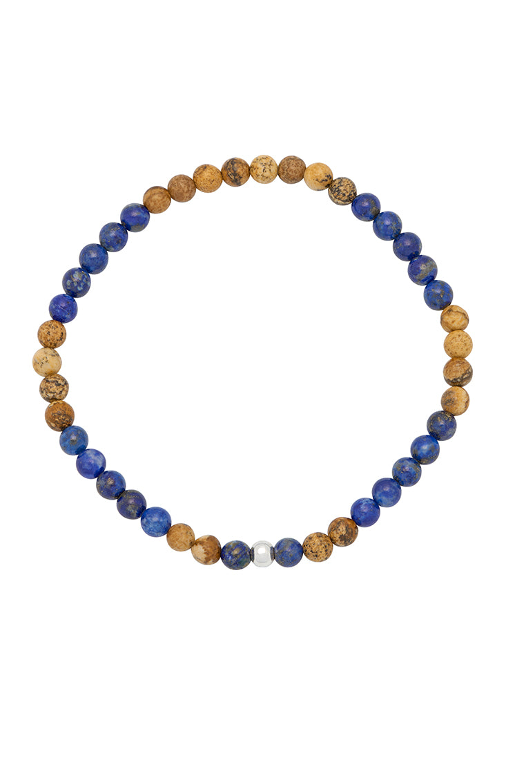 Men's Gemstone Beaded Bracelet - Natural Stone Healing Energy Bracelet for Men - Perfect for Yoga, Meditation & Spiritual Wellness