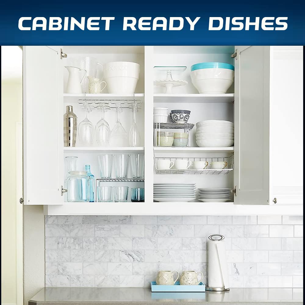 Finish Dishwasher Rinse Aid, Shine & Dry - 400ml (Pack of 4) | #1 Recommended Dishwashing Brand for Sparkling Clean Dishes | Perfect for Glassware, Silverware & Everyday Dishware