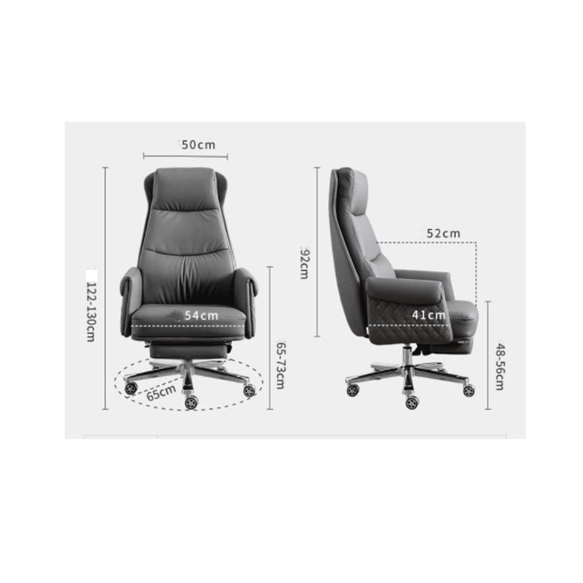 Premium Cowhide Gaming Chair - Ergonomic Computer & Office Chair with Recliner for Gamers, Executives & Bosses - Perfect for Home Office, Gaming Setup & Workspace Comfort