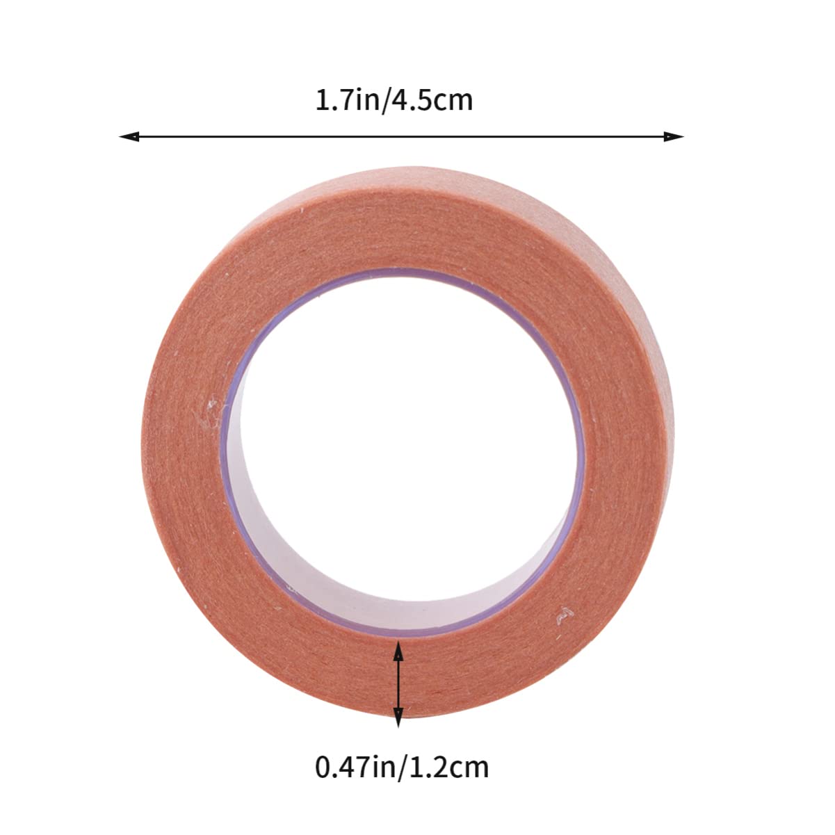 FOMIYES Eyelash Extension Tape - 2Pcs Breathable Micropore Adhesive Fabric Lashes Tape for Professional Lash Extensions | Brown First Aid Tape for Salon, DIY Home Use & Beauty Supplies