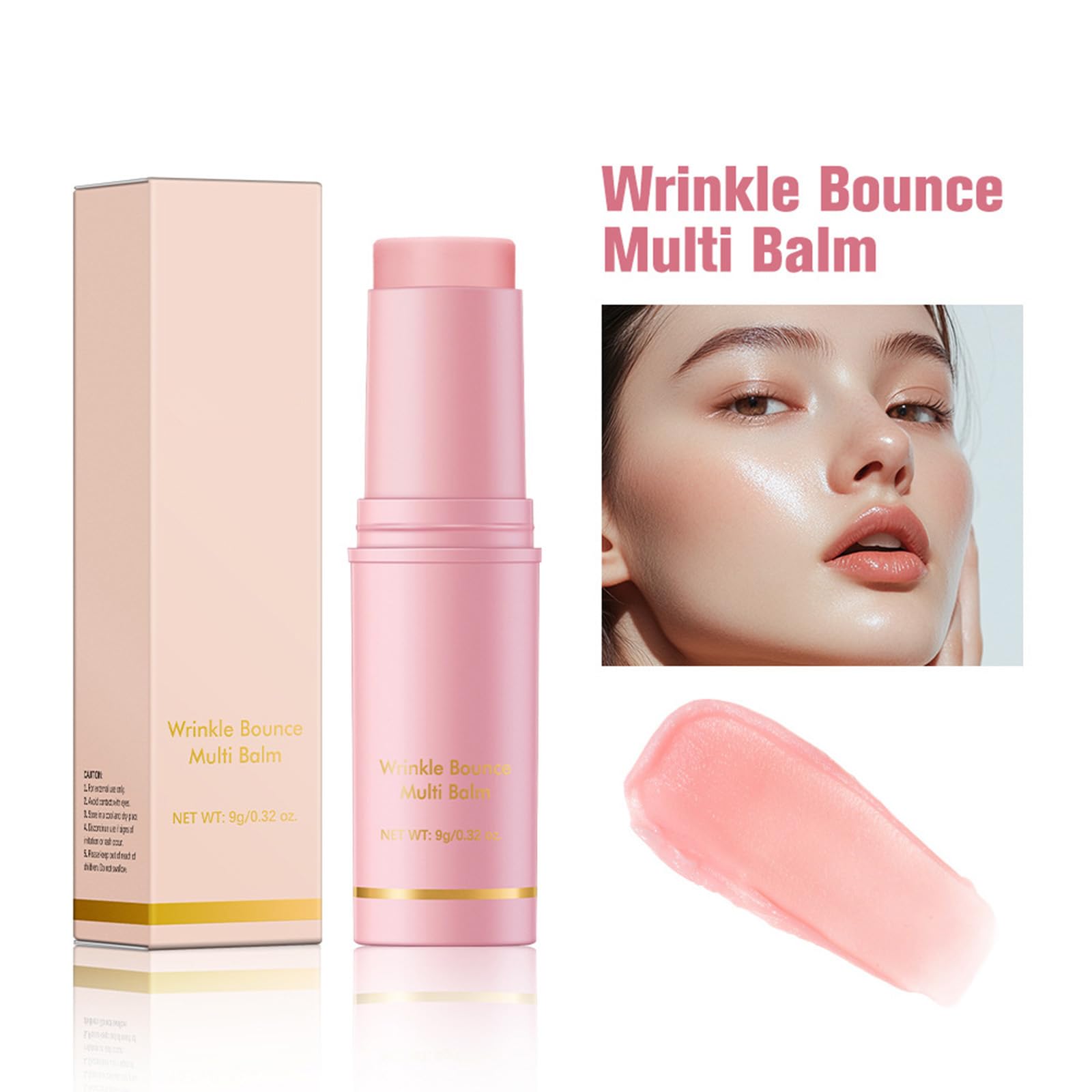 Multi-Purpose Hydrating Balm Stick - Moisturizing Facial Cream for Wrinkles & Dry Skin, Natural Lip Balm for Soft Lips | Perfect for Daily Skincare Routine & On-The-Go Hydration