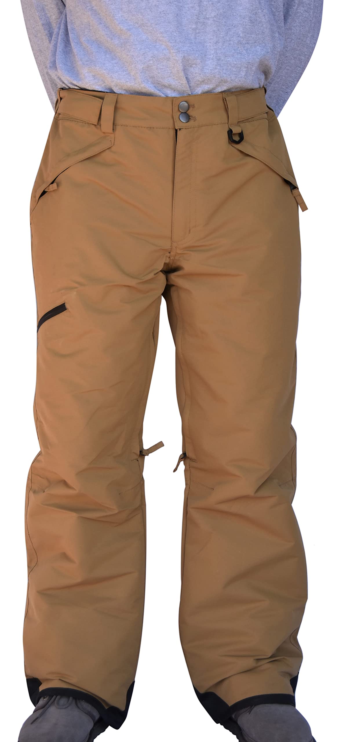 Men's Big & Tall Insulated Snow Ski Pants - Waterproof Winter Technical Pants for Skiing & Snowboarding - Perfect for Cold Weather Outdoor Activities