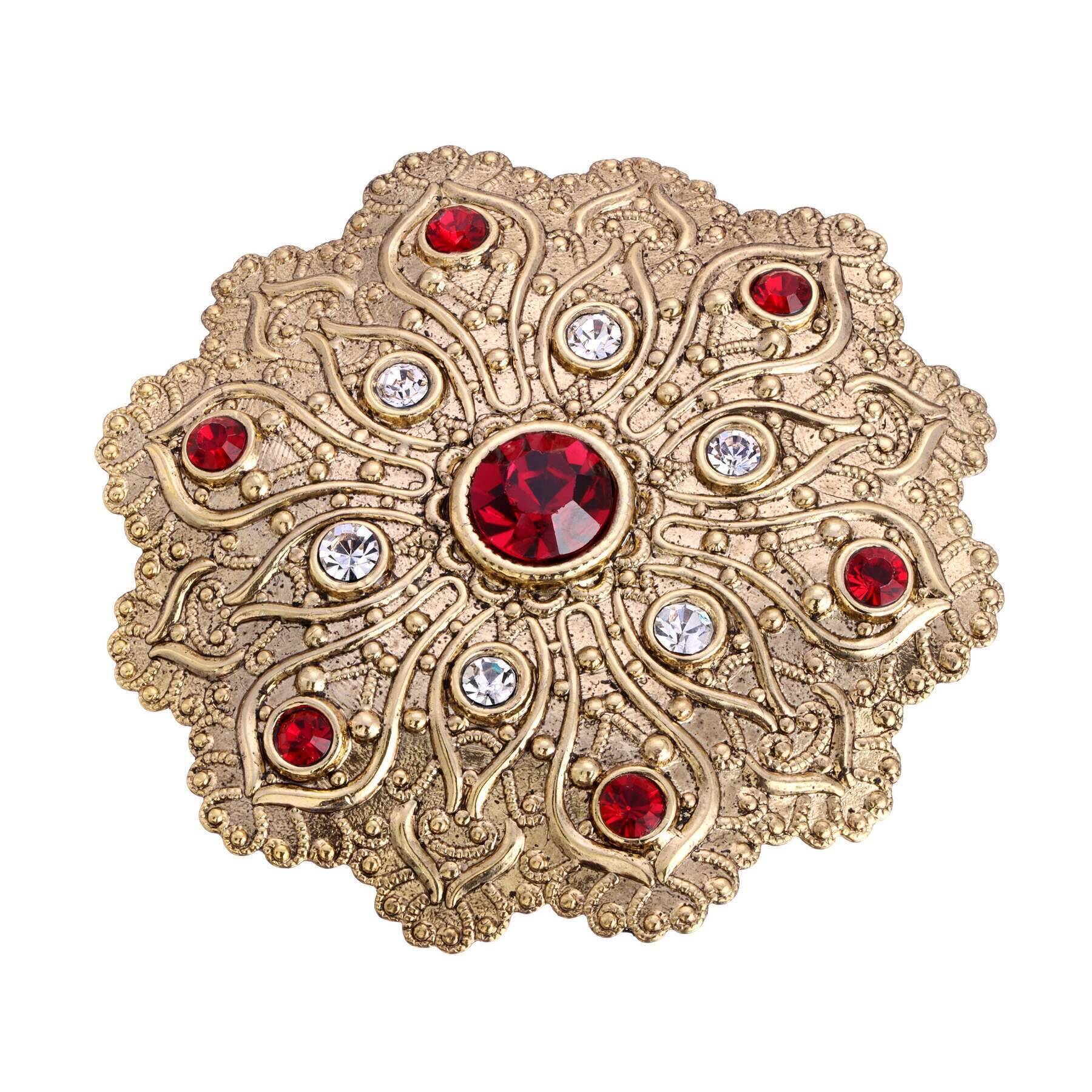 Gold Tone And Red