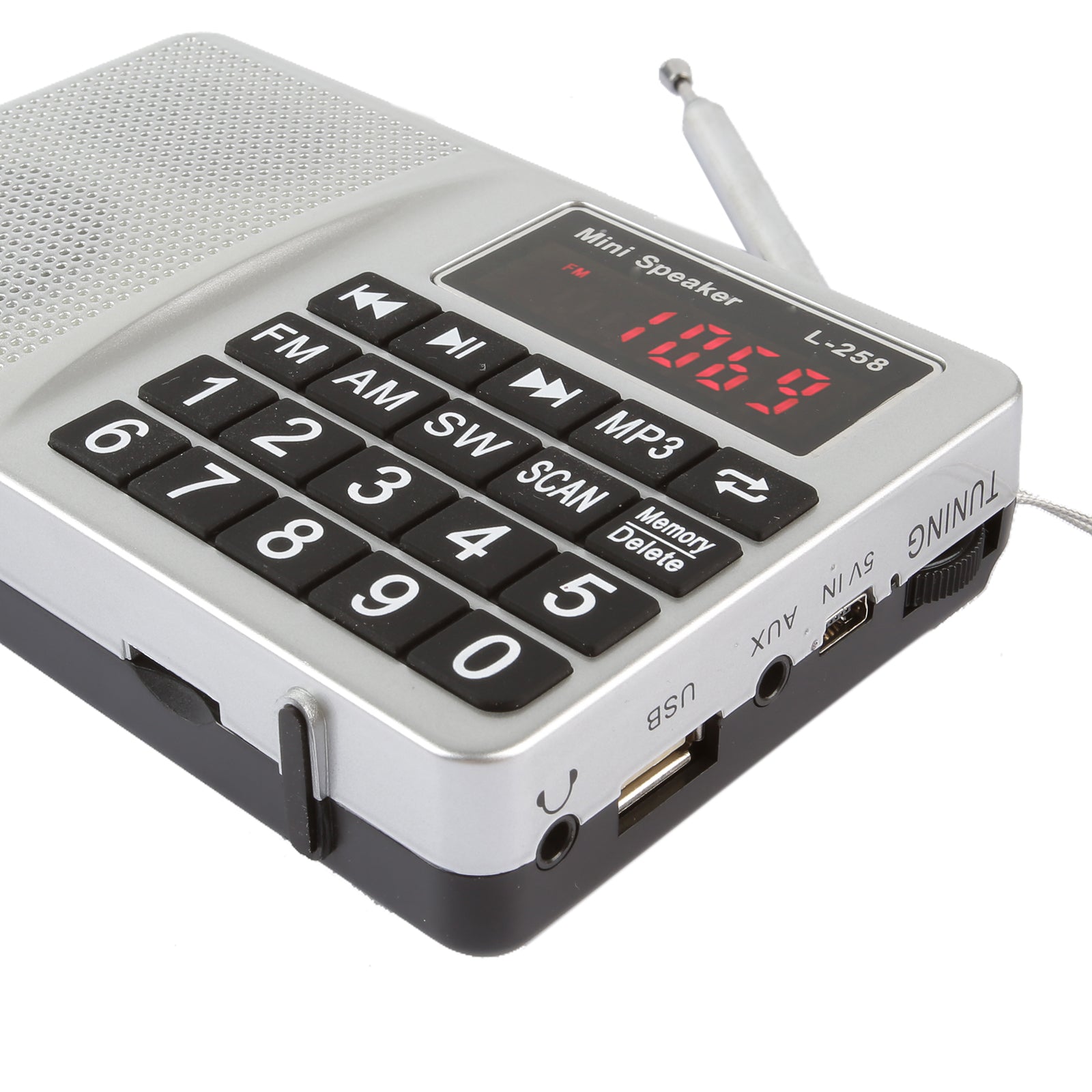 RF21 Portable Shortwave Radio with AM/FM/SW World Band Reception - Ideal for Travel, Emergency, and Outdoor Adventures