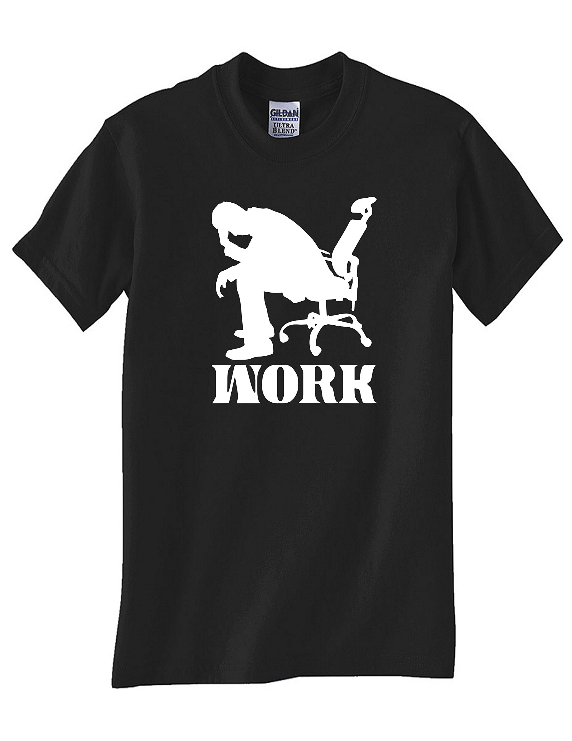 JUST Work Black T-Shirt for Men & Women - Stylish & Comfortable Graphic Tee for Casual Wear, Office, Gym & Everyday Outfits