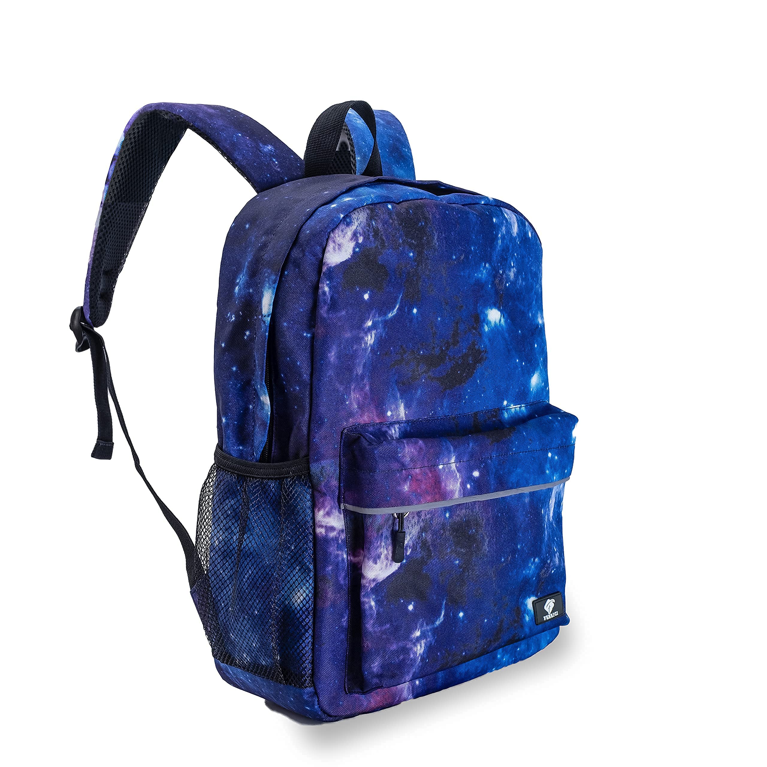 Fenrici Galaxy Kids Backpack with Lunchbox Set - Space Themed School Backpack for Girls & Boys, Teens & Children (Galaxy Purple) - Perfect for School, Travel & Daily Use
