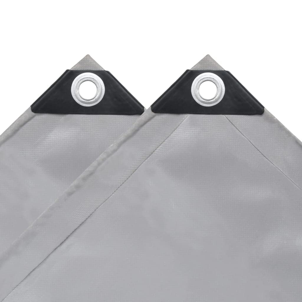 Heavy Duty Waterproof Poly Tarpaulin with Grommets - UV Resistant Reinforced Tarp Cover for Trucks, Boats, Pools (118