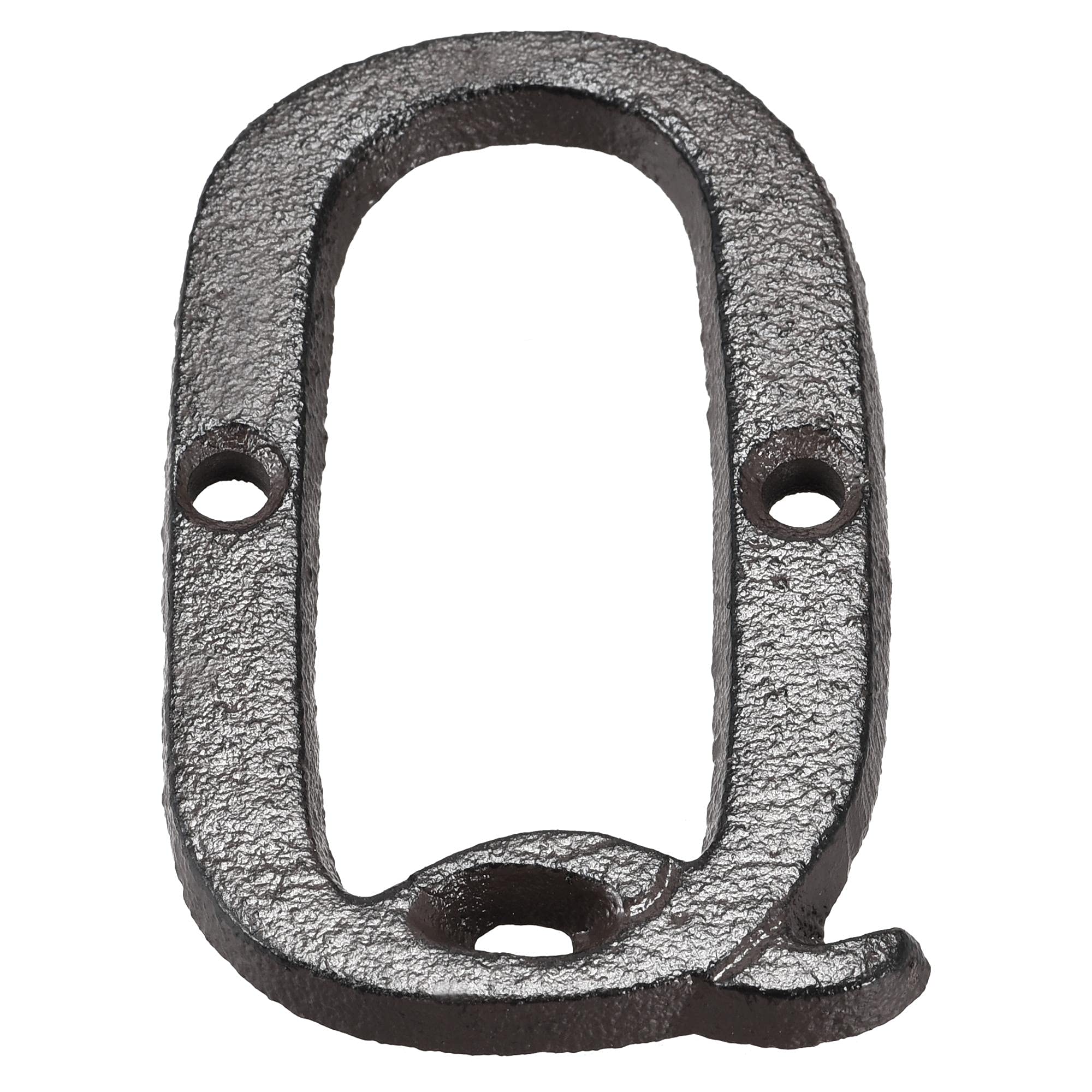 3 Inch Cast Iron Letter Q - Rustic House Letter for Mailbox, Address Sign - Perfect for Home, Hotel, and Outdoor Decor