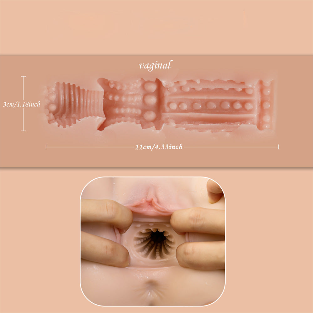Realistic Auto Thrusting & Contracting Vagina Masturbator - Lifelike Adult Toy for Men with Powerful Suction & Heating Function | Perfect for Solo Pleasure & Couples Play