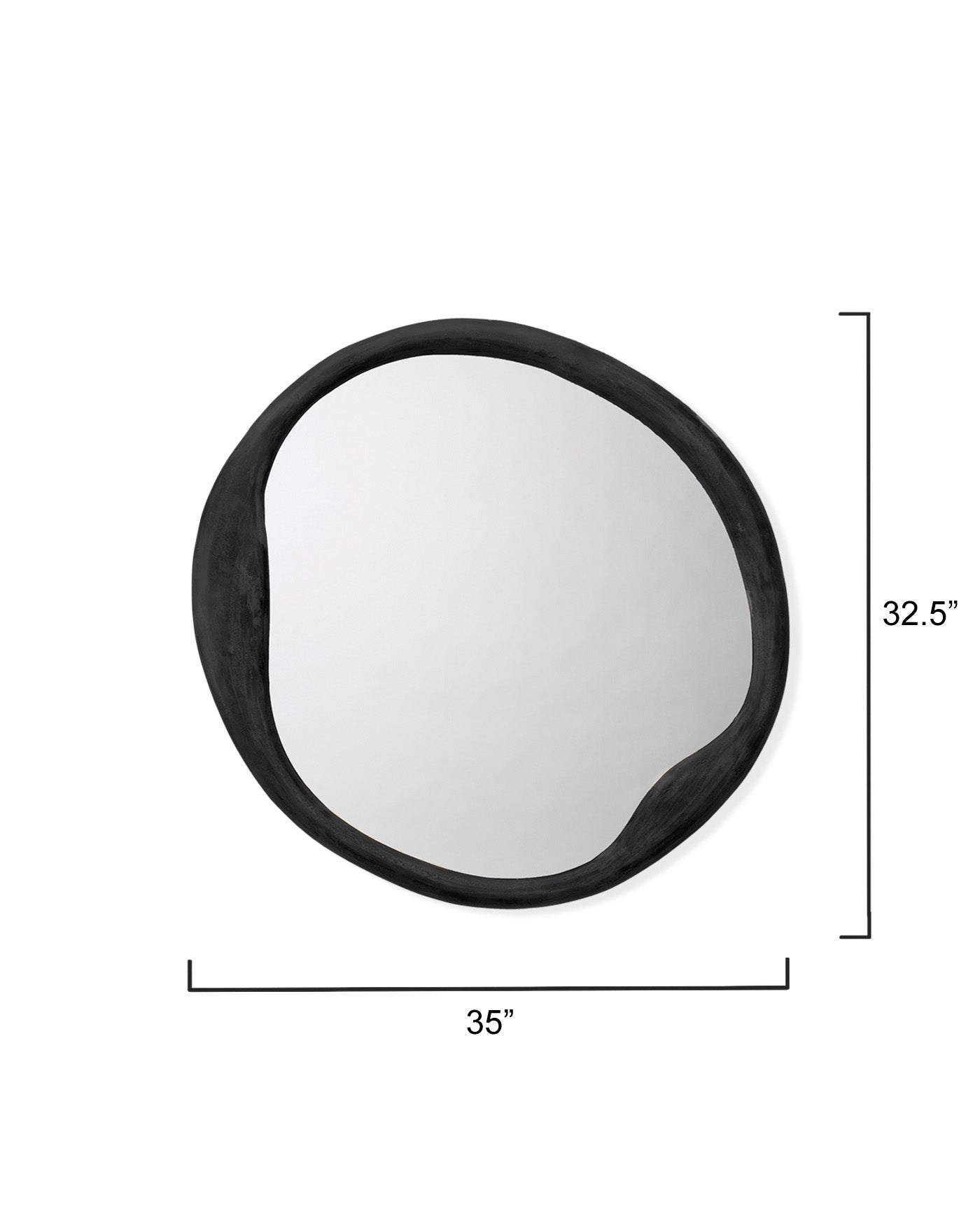 Stylish Organic Round Mirror for Home Decor - Perfect for Living Room, Bedroom & Bathroom