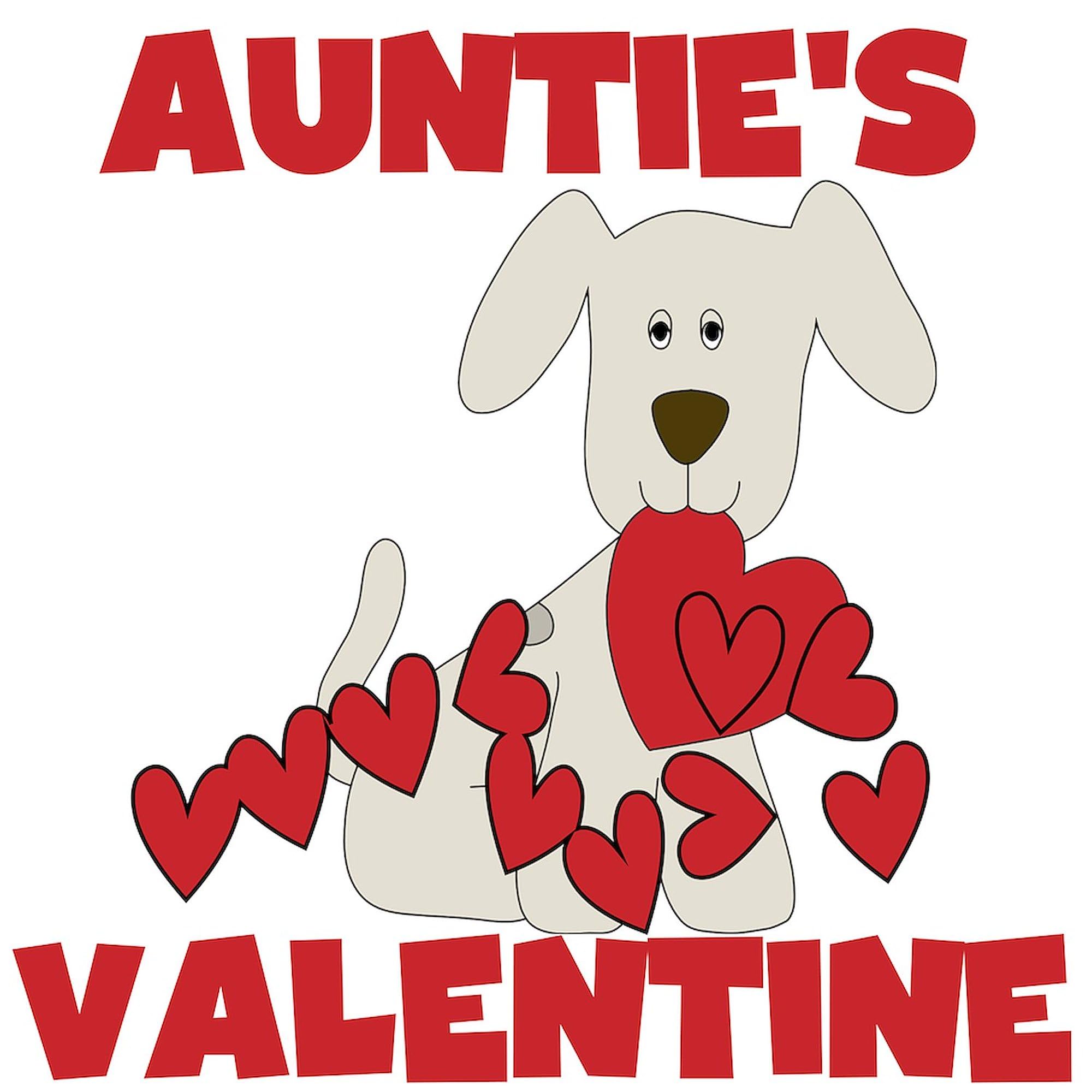 Dog Auntie's Valentine Tote Bag - Natural Canvas Reusable Shopping Bag for Women | Perfect for Groceries, Beach Trips & Valentine's Day Gifts