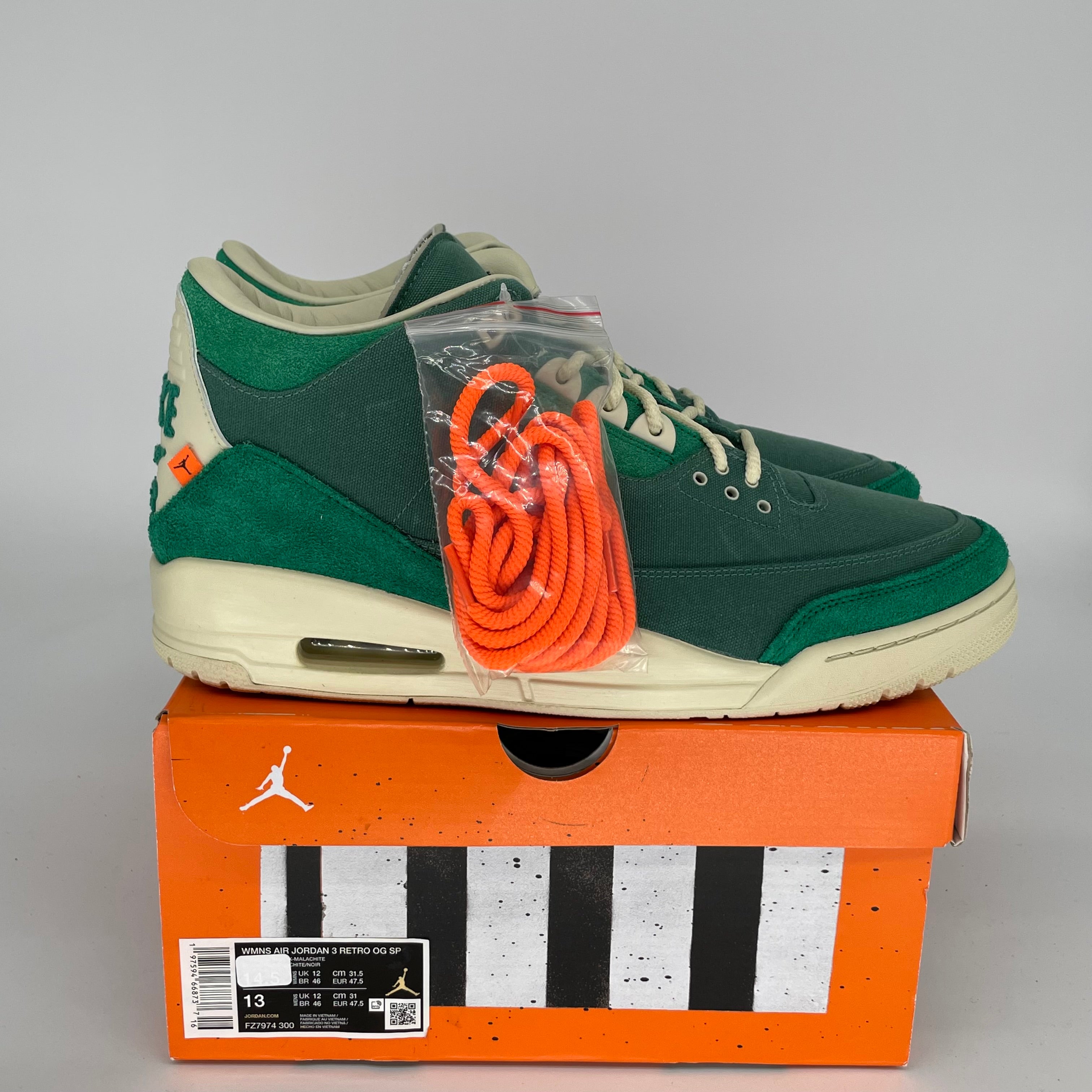 AIR JORDAN 3 Nina Chanel Abney Bicoastal Women's Basketball Shoes Size 13/14.5W (FZ7974-300) - Perfect for Streetwear, Sneaker Collecting & Casual Fashion