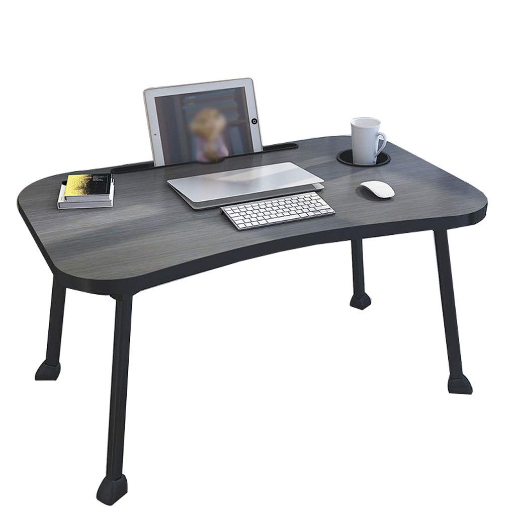 Creative Writing Desk with Lazy Design - Foldable Laptop Desk for Bed, Dorm & Home Office - Portable Study Table for Students & Professionals (Black) - Perfect for Small Spaces, Remote Work & Cozy Study Sessions