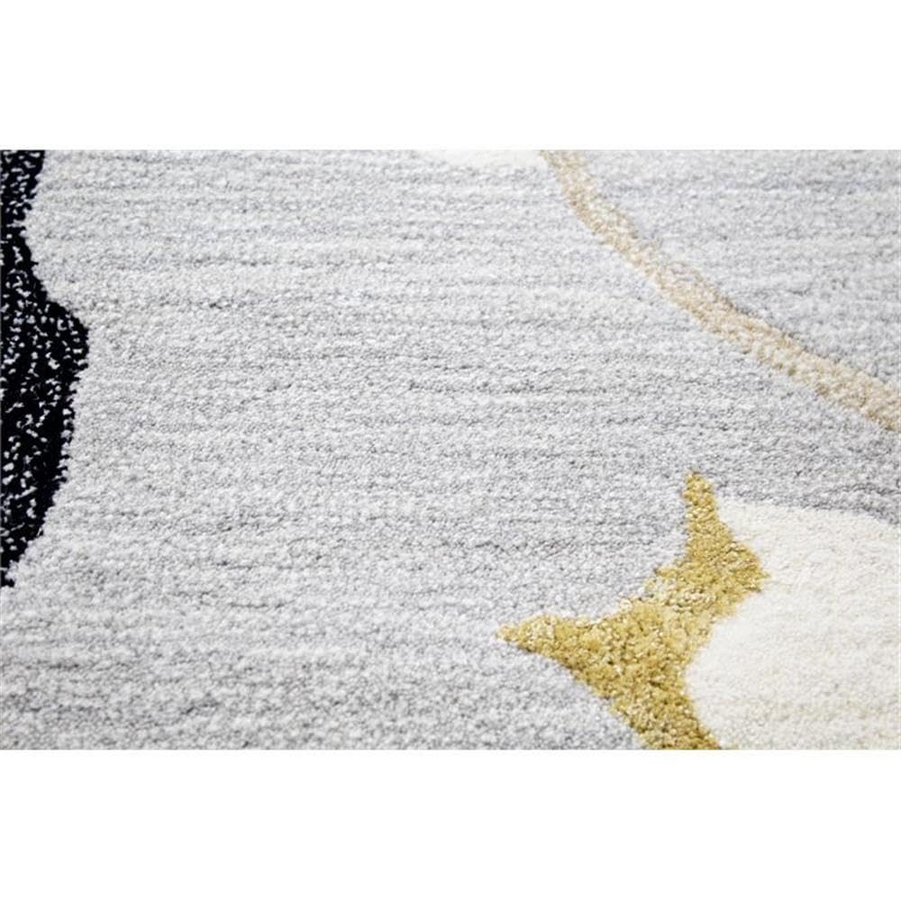 Bashian Collection Luxury Hand Tufted Wool & Viscose Area Rug - 2.6’ x 8’ Ivory/Grey - Soft Runner Rug for Entryway, Living Room, Bedroom - Perfect for Home Decor & High Traffic Areas