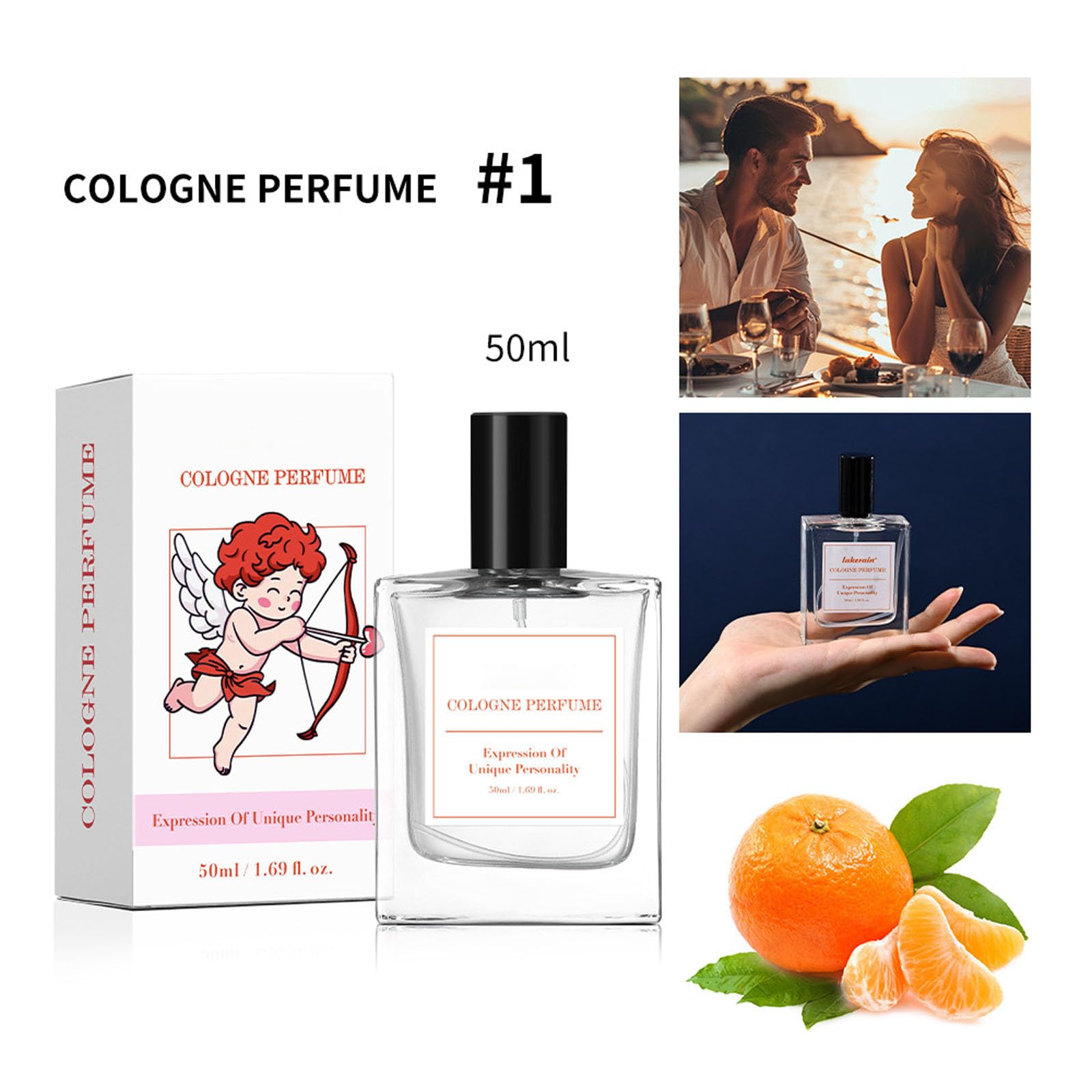 Women's Pheromone Perfume & Men's Cologne - Cupid Hypnosis Fragrance with Attract Pheromones (50ml) - Romantic Date Night, Special Occasions & Confidence Booster