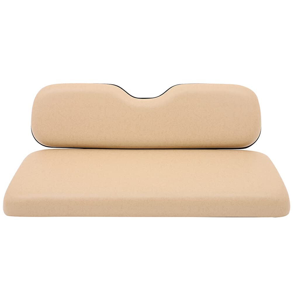 ECCPP Universal Golf Cart Rear Flip Seat Replacement Cushions - Compatible with EZGO, Club Car & Yamaha Golf Carts - Durable Buff Upholstery for Outdoor Comfort - Perfect for Golf Courses, Resorts & Backyard Use