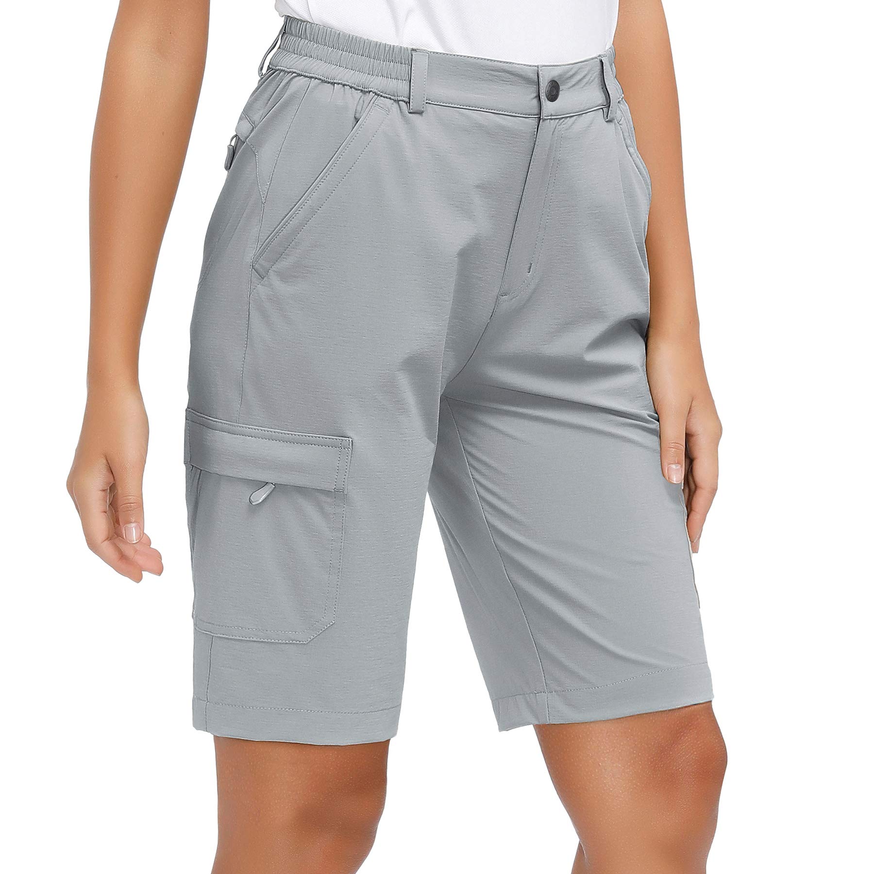 Libin Women's Lightweight Quick-Dry Hiking Shorts - Cargo Bermuda Shorts for Summer, Outdoor, Golf & Travel - Water-Resistant & Breathable - Perfect for Hiking, Camping, and Active Lifestyles