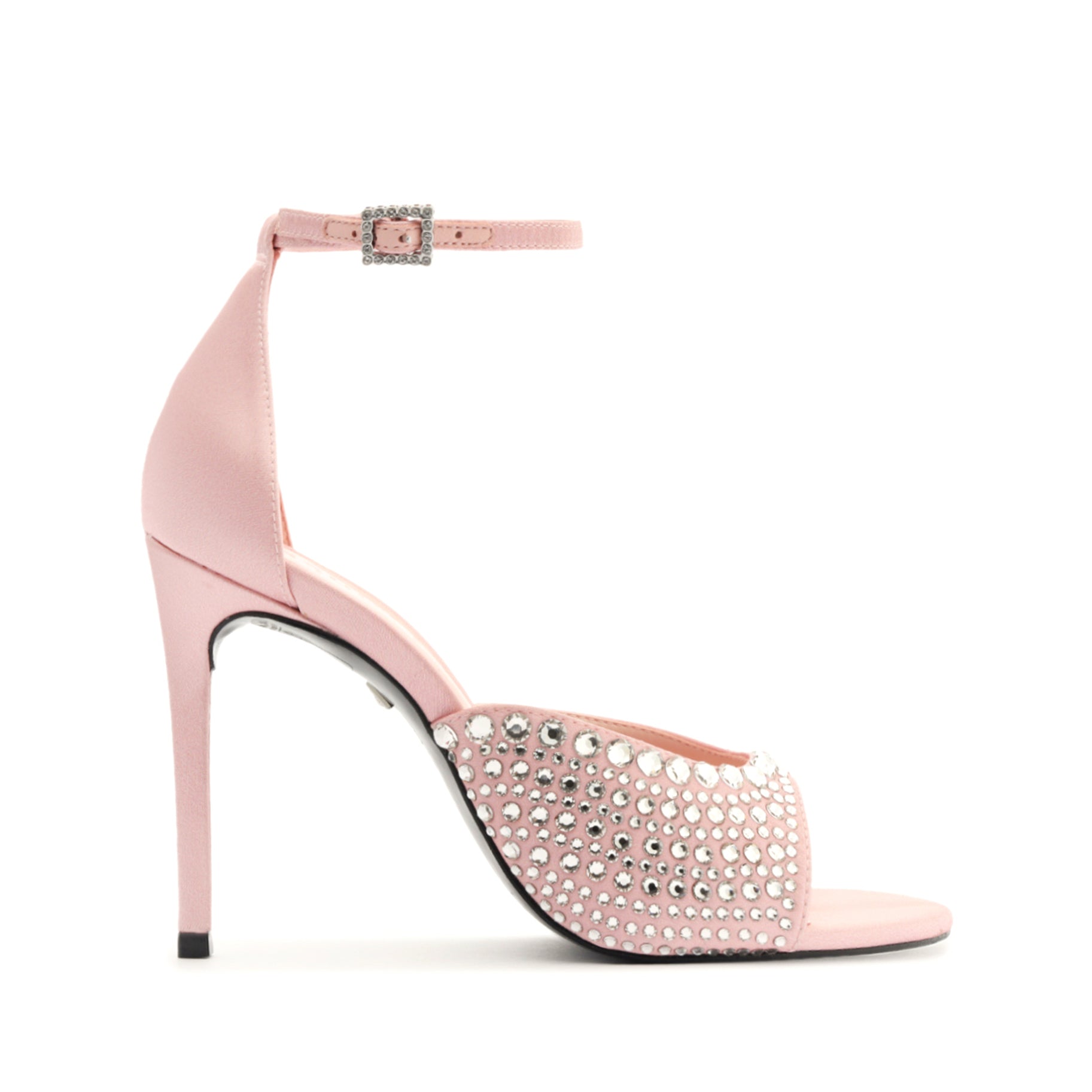 Louise Women's Satin Sandals - Elegant Dressy Heeled Shoes for Weddings, Parties & Special Occasions