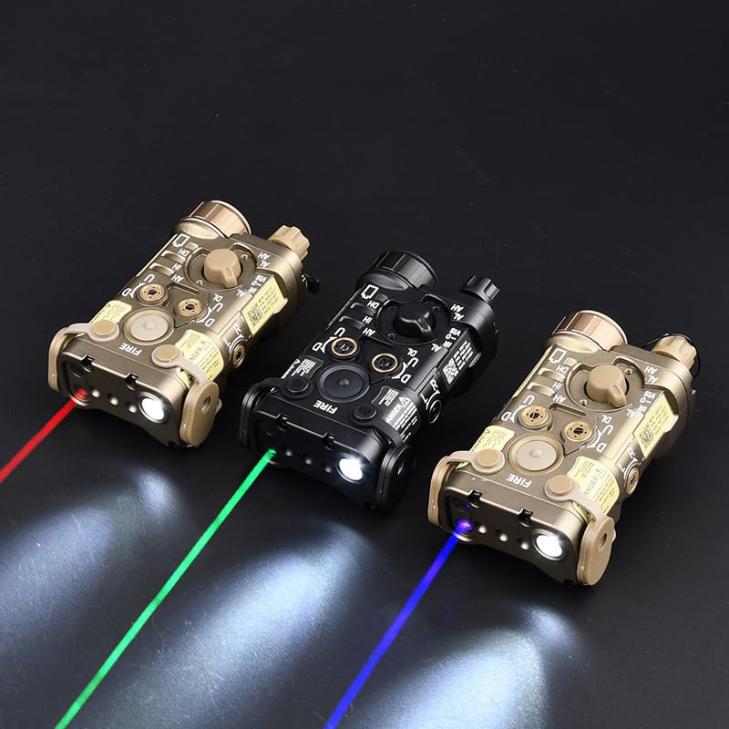 Metal L3-NL Box Laser Sight with IR & Green Laser | 150 Lumens White Light LED Flashlight | Strobe/Momentary/Constant Modes | Pressure Switch | Fits 20mm Rail (Green Laser Black) - Perfect for Tactical Shooting, Hunting, and Night Vision Operations