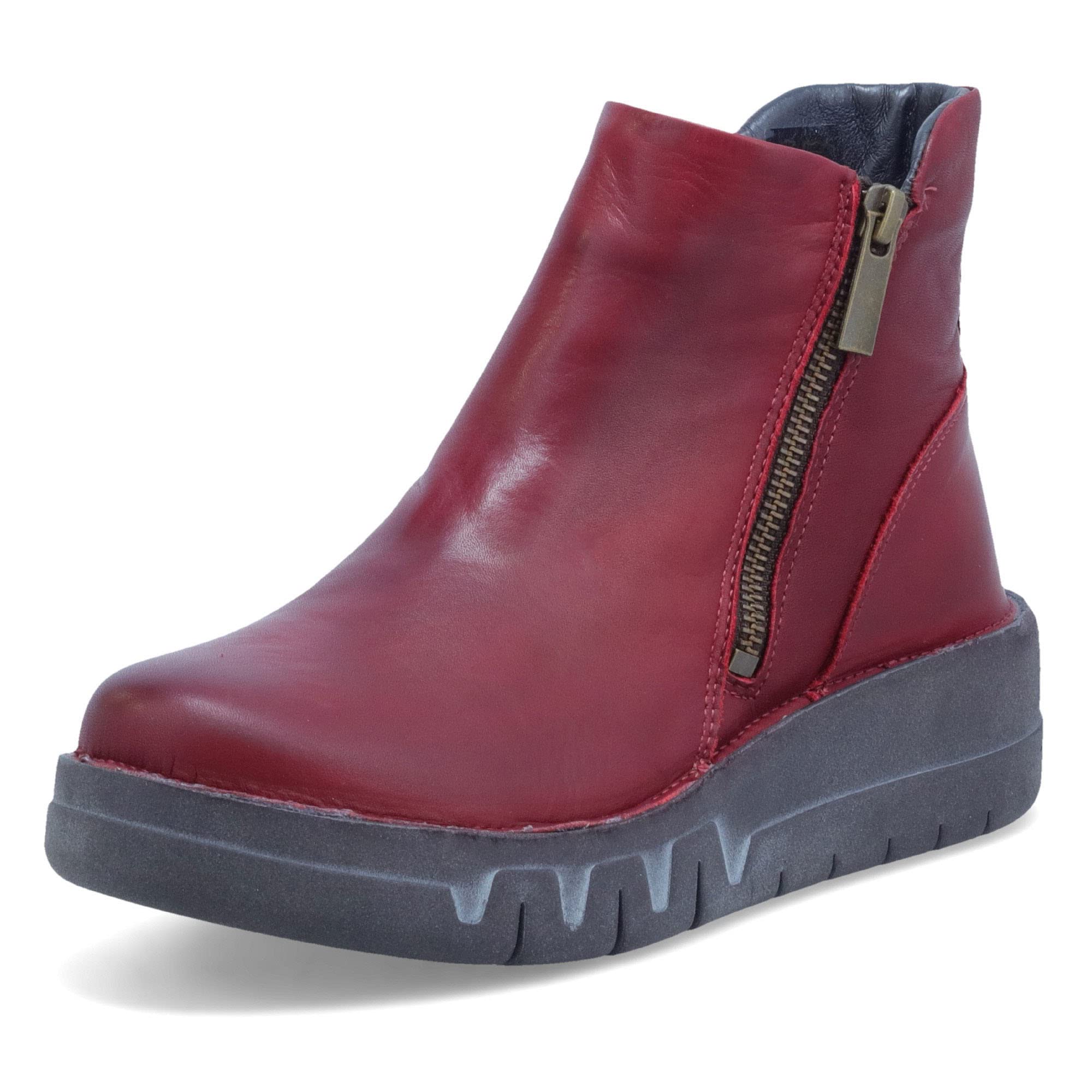 Miz Mooz Lass Women's Chunky Platform Ankle Boots with Side Zipper - Comfortable Heeled Booties for Women - Fashion Winter Shoes for Casual Outfits & Street Style