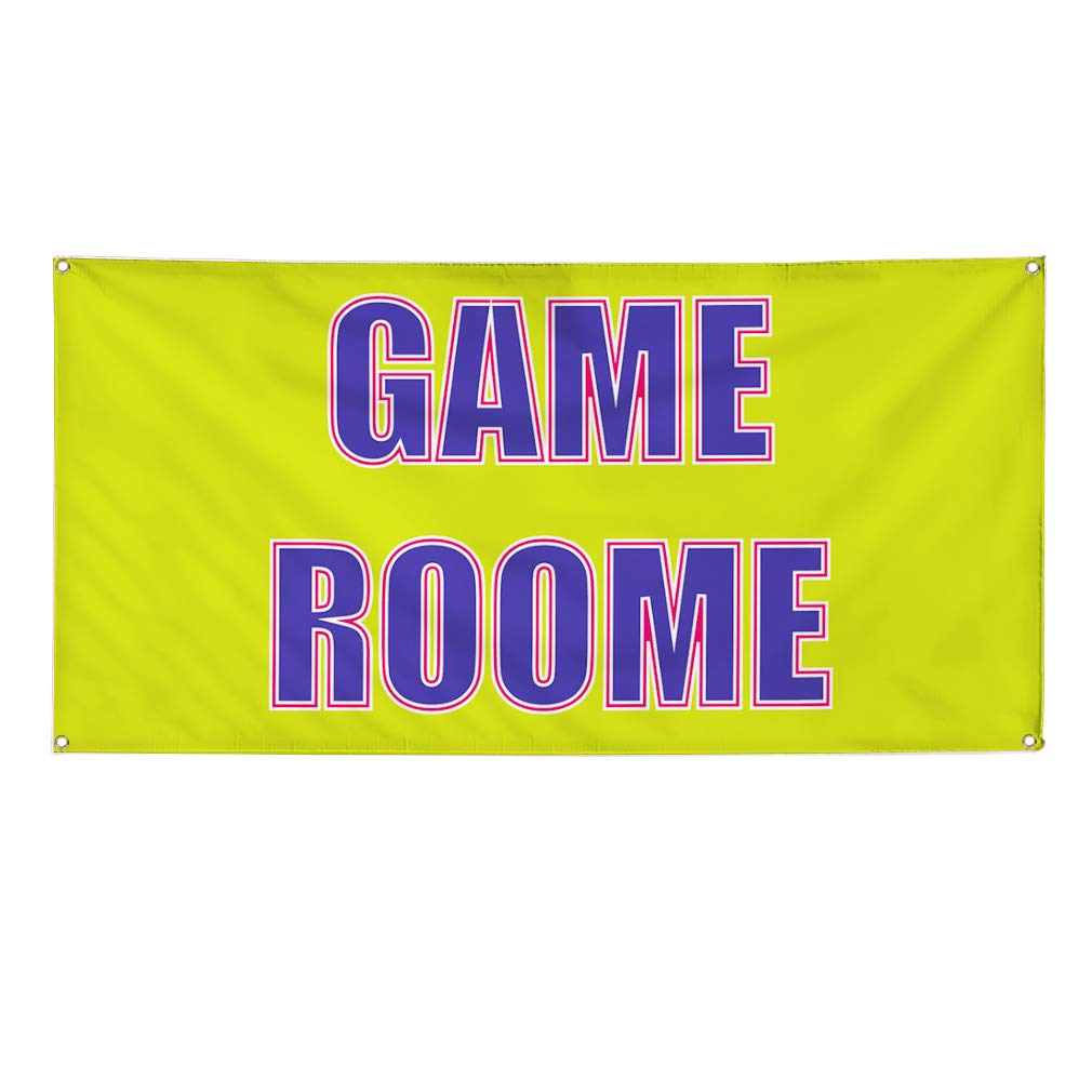 Vinyl Banner - 48x96 Inches, Weatherproof Outdoor Sign with 8 Grommets for Business Advertising, Yard Signs, Game Room Decor | Multiple Sizes Available for Industrial & Commercial Use