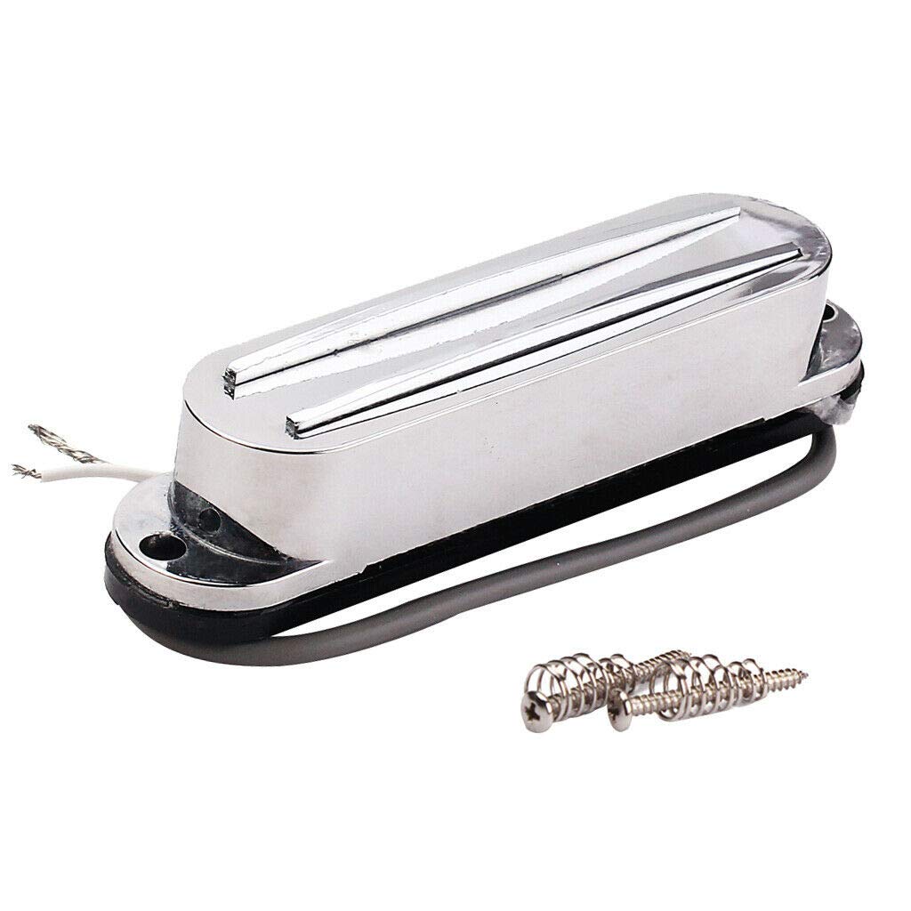 Hot Twin Blade Guitar Pickup - Replacement for Single Coil Pickups - White Rails Style Pickup for Electric Guitars - Perfect for Rock, Metal & Blues Performances