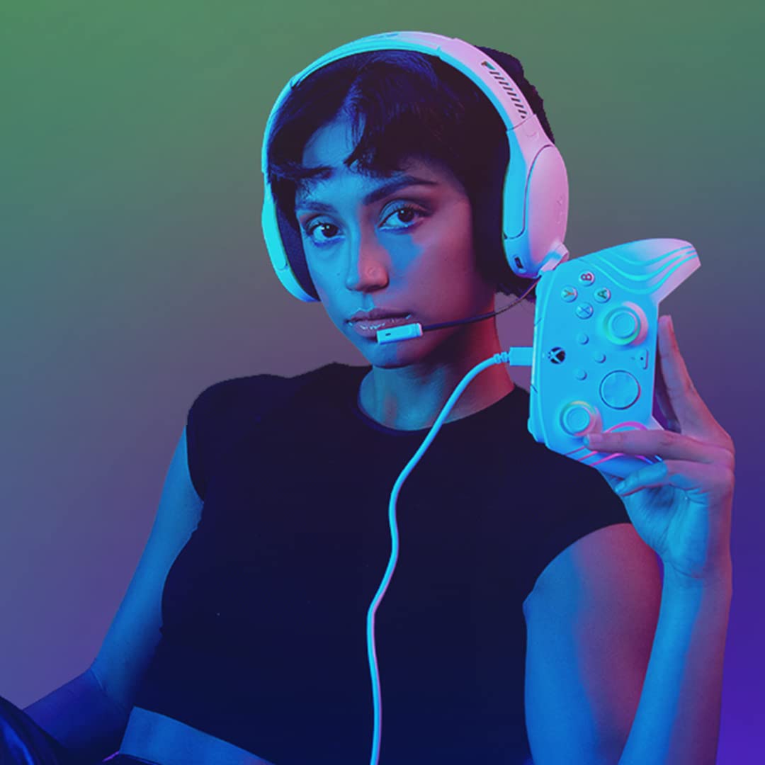 PDP AIRLITE Pro Wireless Gaming Headset with Mic for Xbox Series X|S, Xbox One, Windows 10/11 - White - Perfect for Immersive Gaming and Clear Communication