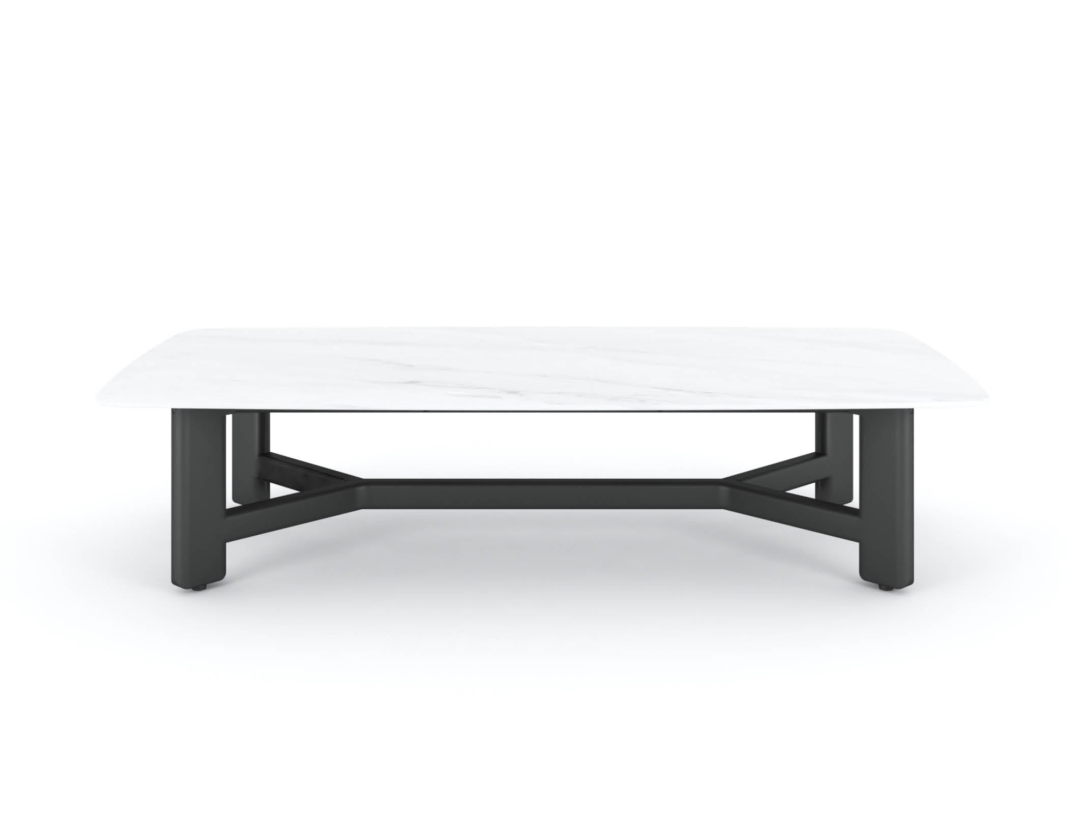 Modern Rectangle Coffee Table - Solid Wood Living Room Furniture for Home Decor, Office & Lounge Use
