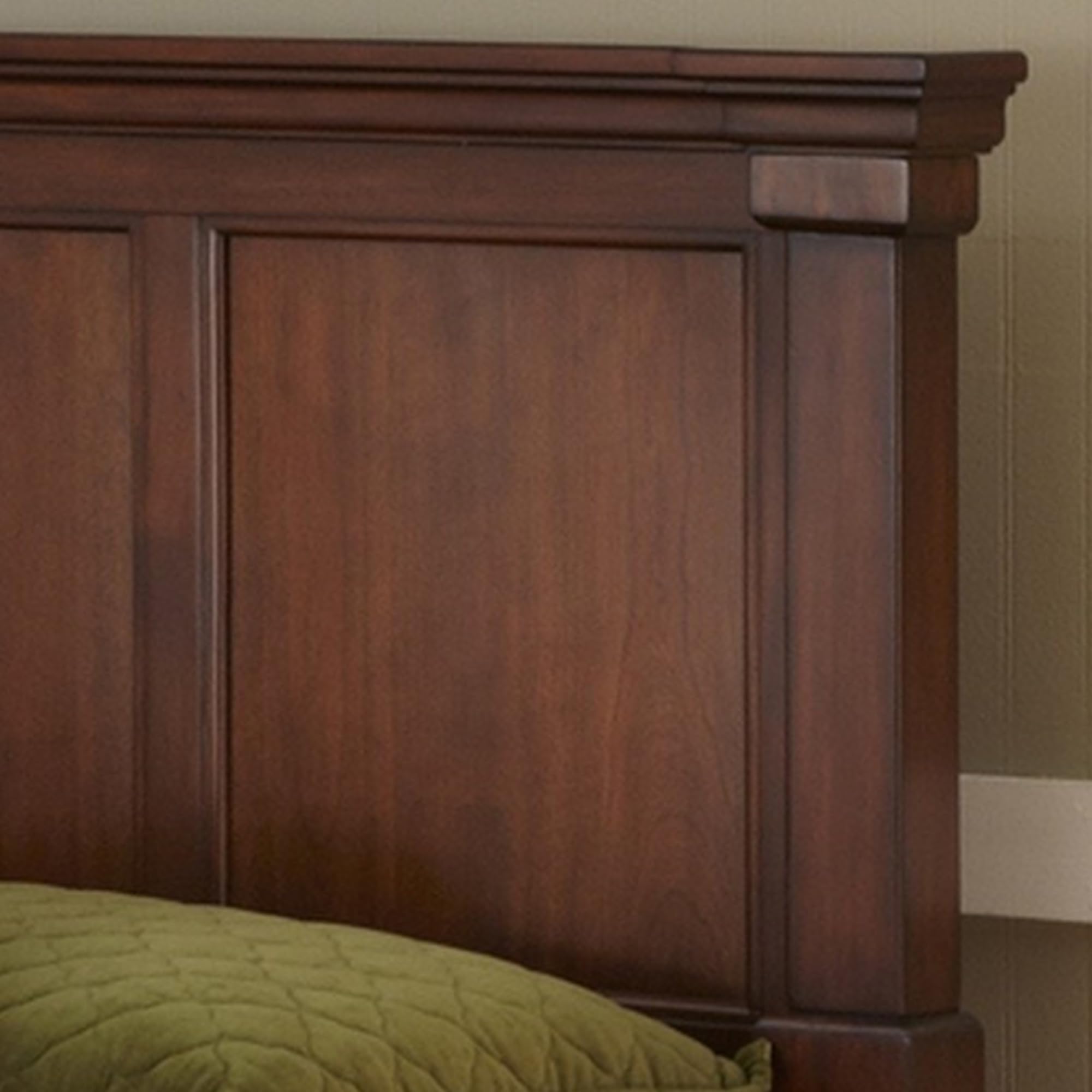 Homestyles Aspen Rustic Cherry Queen Headboard - Solid Wood Bed Frame for Master Bedroom Decor | Farmhouse & Rustic Bedroom Furniture