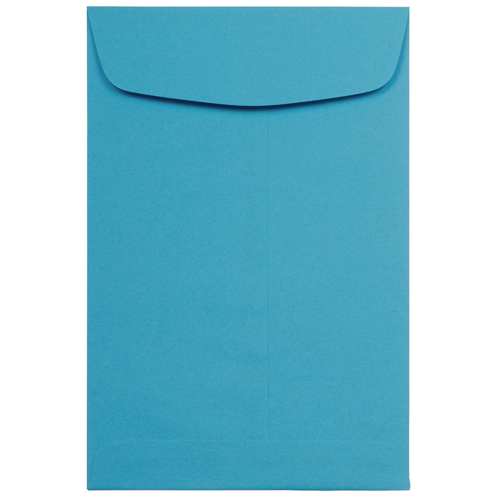 JAM PAPER 6 x 9 Inch Open End Catalog Envelopes - 250 Pack Recycled Colored Envelopes in Blue | Perfect for Mailing, Business Correspondence & Office Supplies