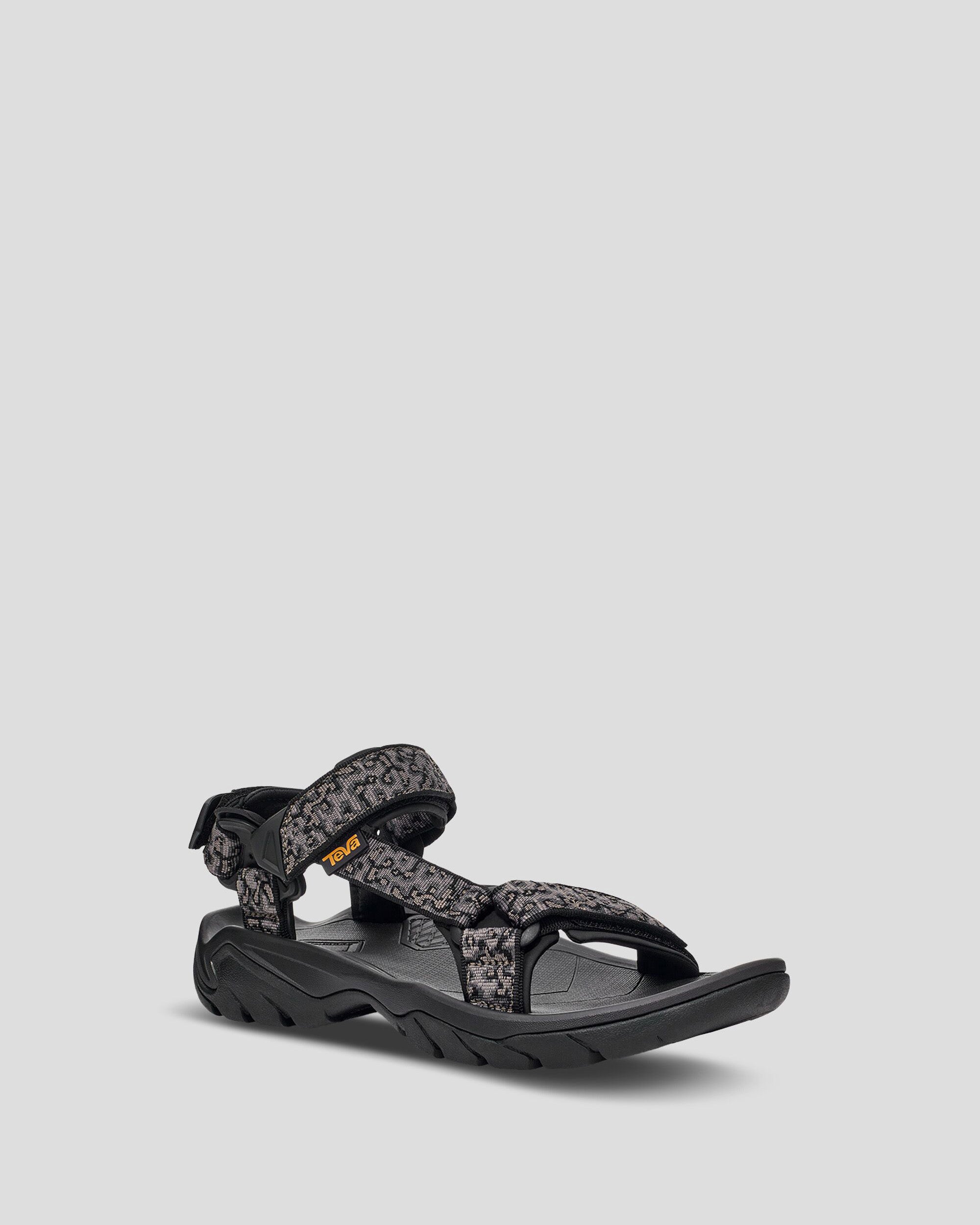 Men's Teva Terra Fi 5 Universal Sandals - Magma Black Grey | Waterproof Hiking & Outdoor Adventure Footwear for Men
