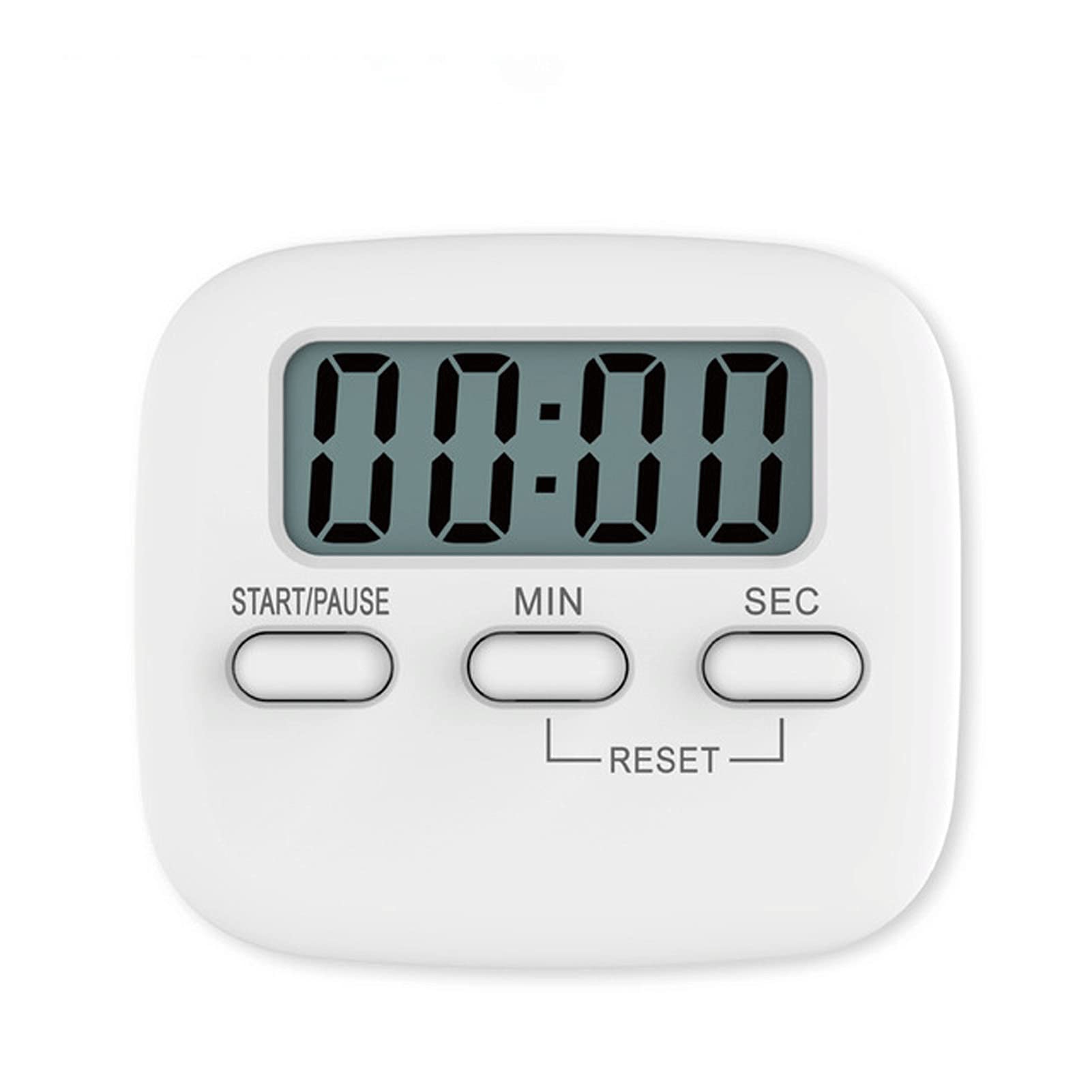 RenminRoad Digital Timer - Magnetic Kitchen Timer for Cooking, Baking, Eggs & Oven | Classroom Countdown Clock for Teachers & Kids | Study, Exercise & Desk Stopwatch (White) - Perfect for Home, School & Office Use