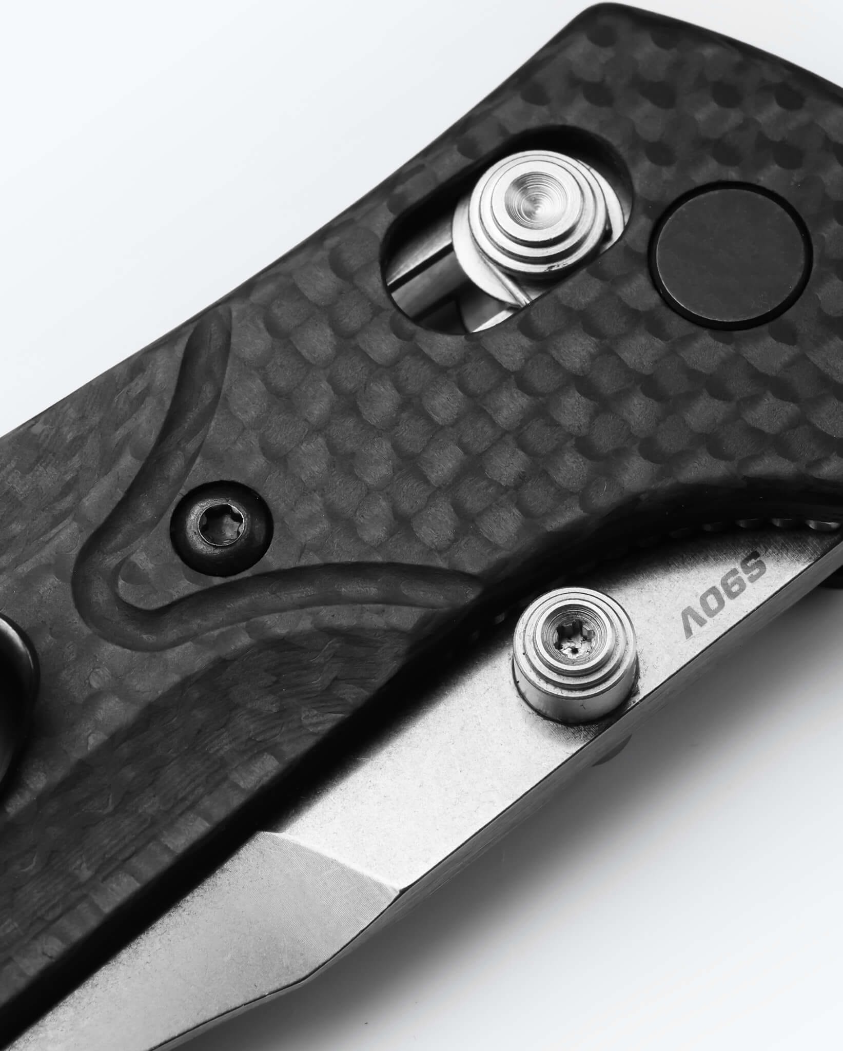 Benchmade 945 Mini Osborne Folding Knife - Carbon Fiber Handle, Lightweight EDC Pocket Knife for Everyday Carry, Outdoor Adventures & Camping