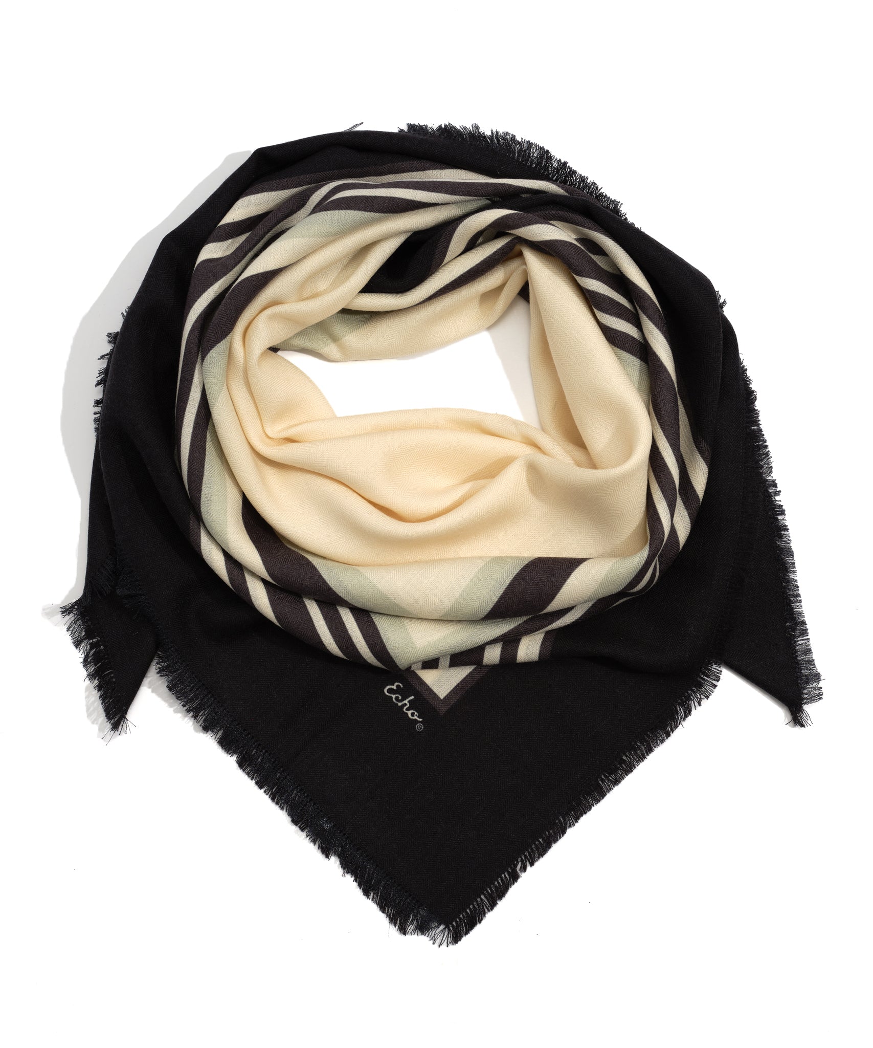 Hollywood Square 42 Wool Silk Scarf - Luxury Winter Fashion Accessory for Women, Soft & Warm Wrap Shawl - Perfect for Office, Travel and Special Occasions