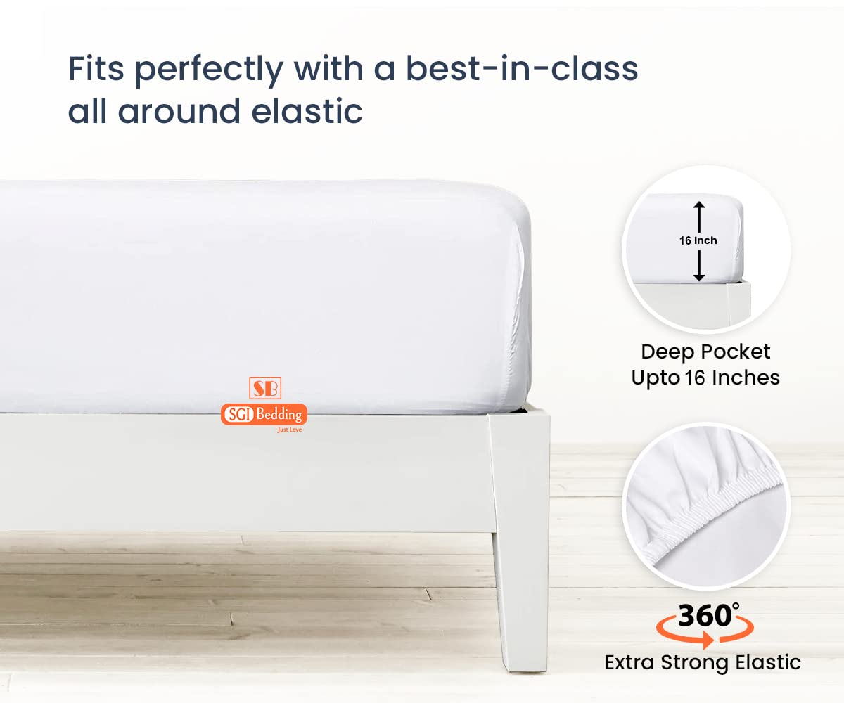 Luxury 800TC Egyptian Cotton Sheets - Full XL Deep Pocket for Hotel Comfort