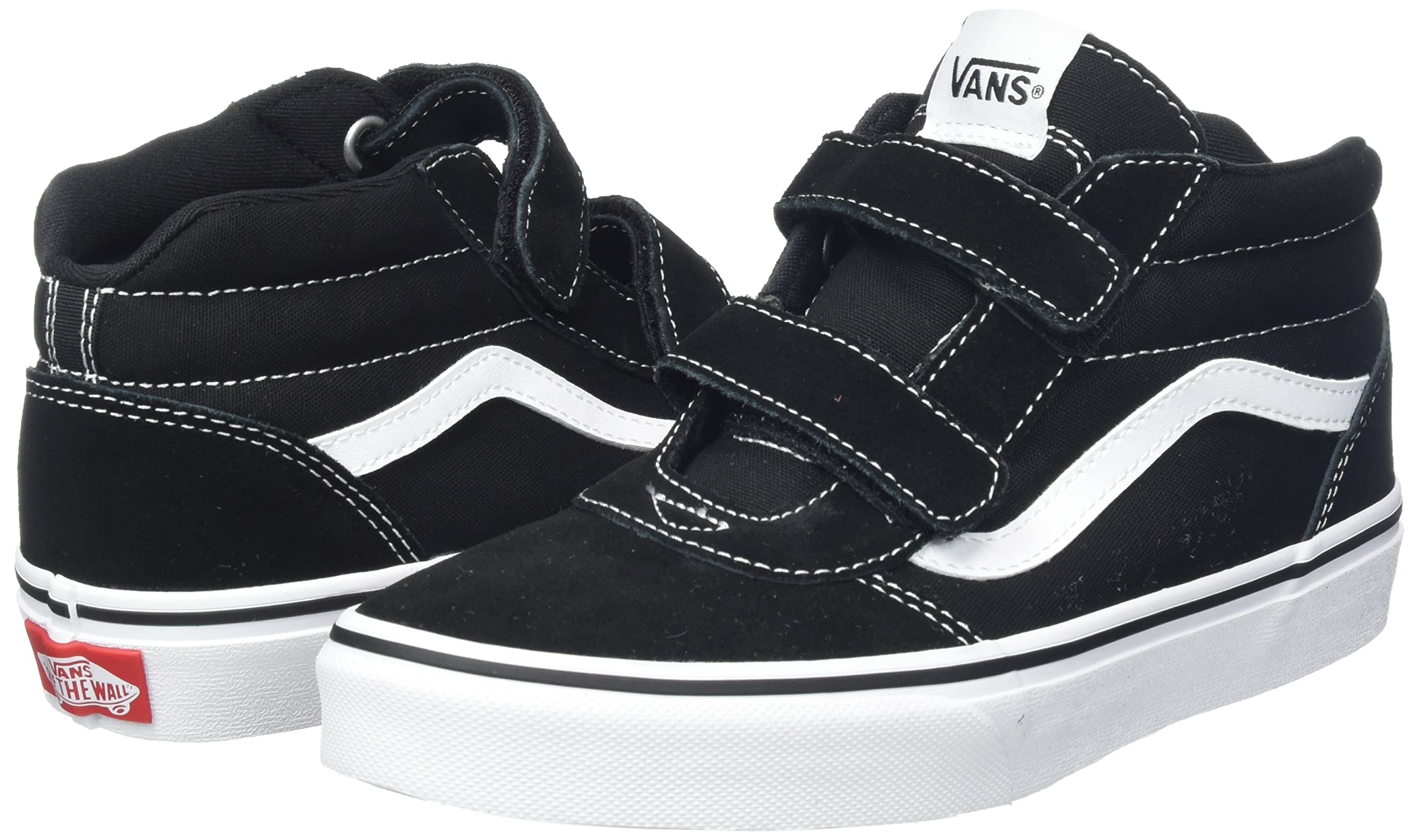 Vans Unisex Kid's Ward Mid V Sneakers - Comfortable Skate Shoes for Boys & Girls - Perfect for School, Skateboarding & Casual Wear