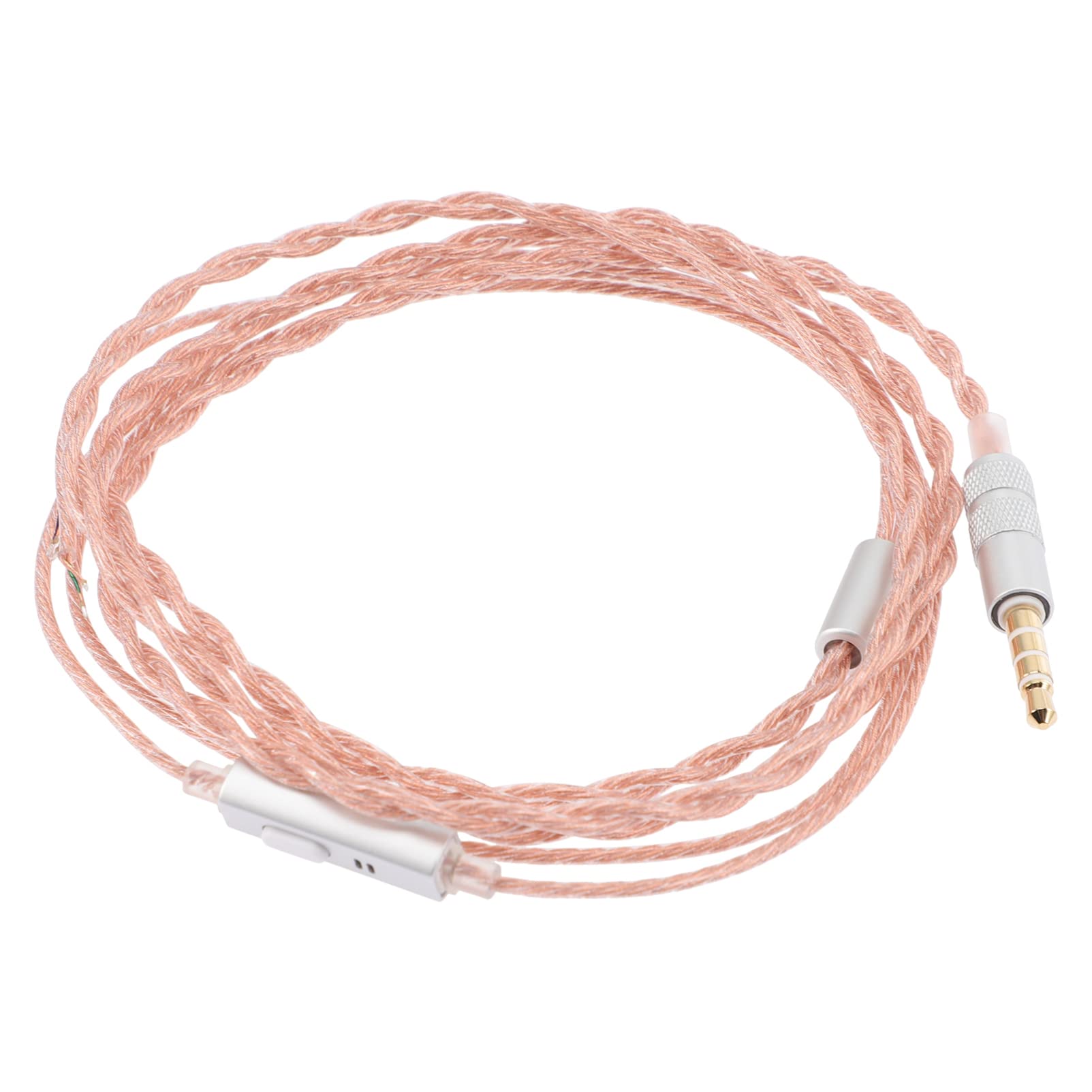 ULTECHNOVO Headphone Replacement Cable - DIY Repair Cord for Headphones & Earphones (Rose Gold) | Durable Audio Cable for Gaming Headsets, Music Listening & Office Use